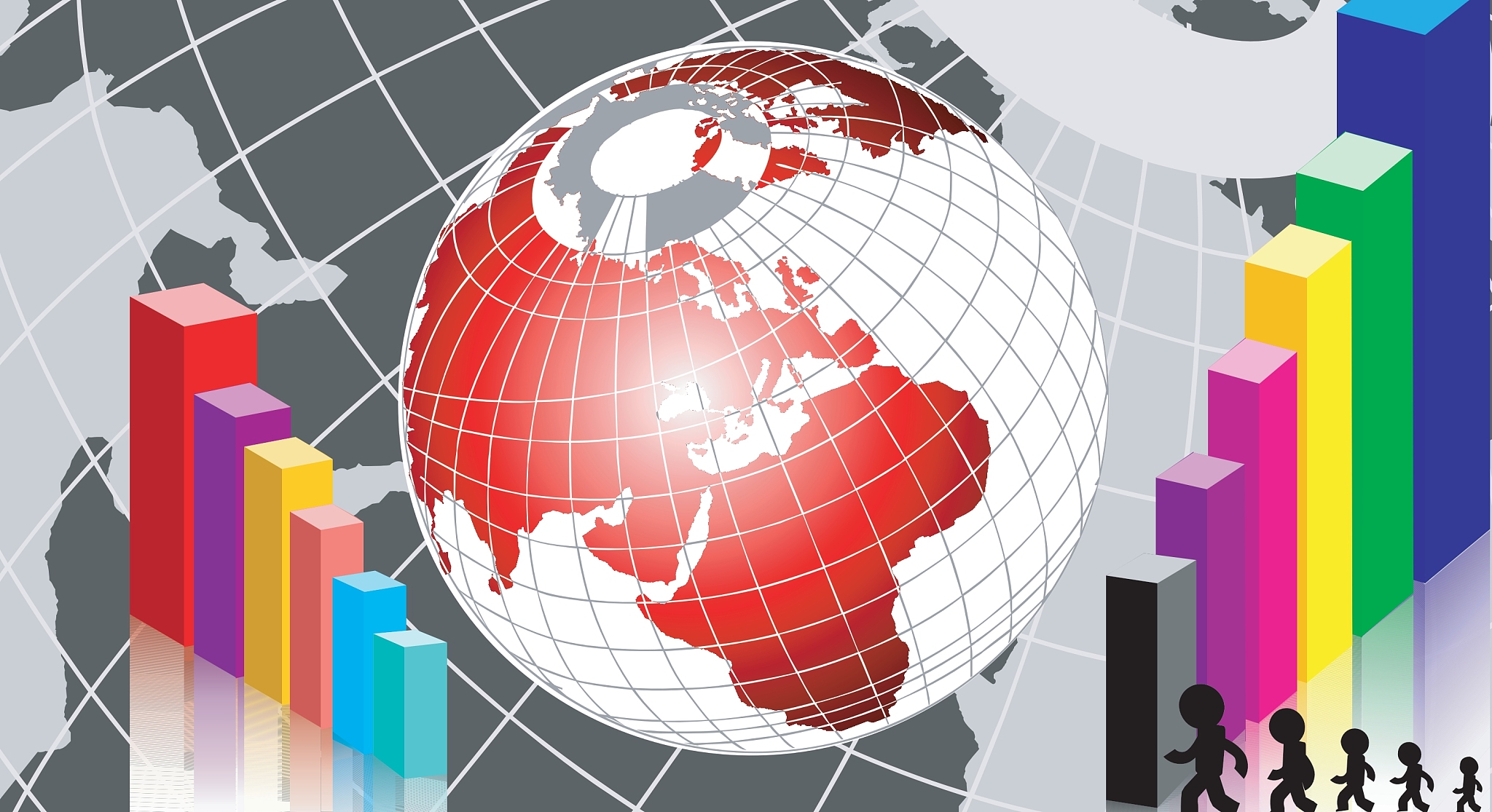 graph and globe