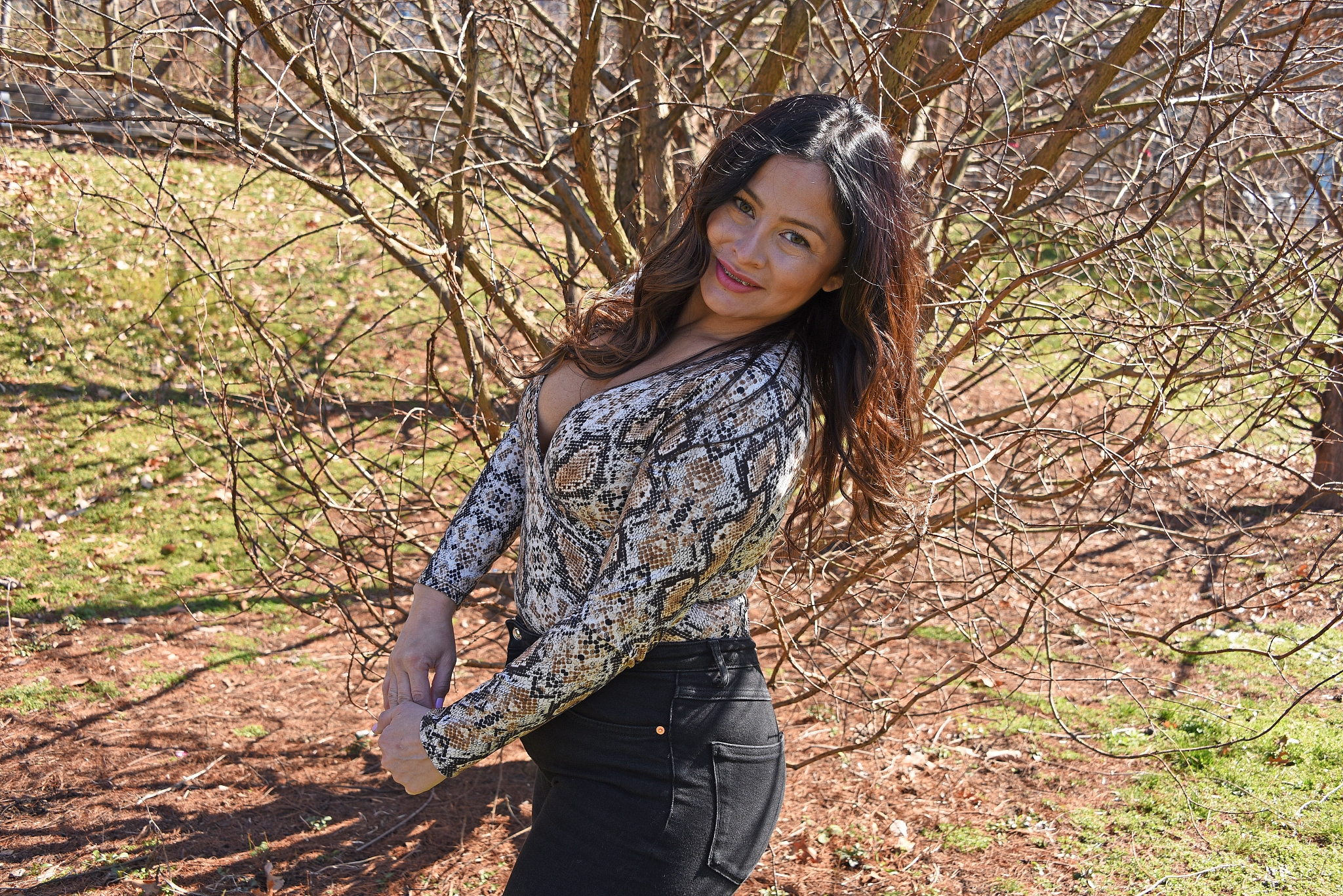 picture of female model taken at brooklyn bridge park in brookly