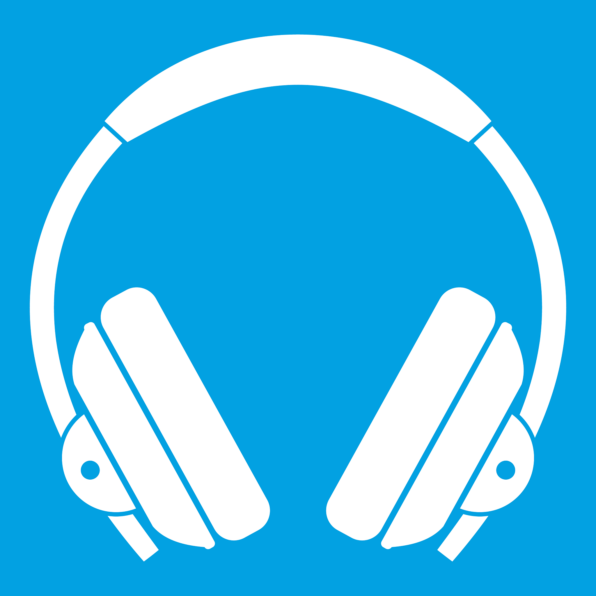 headphone icon white