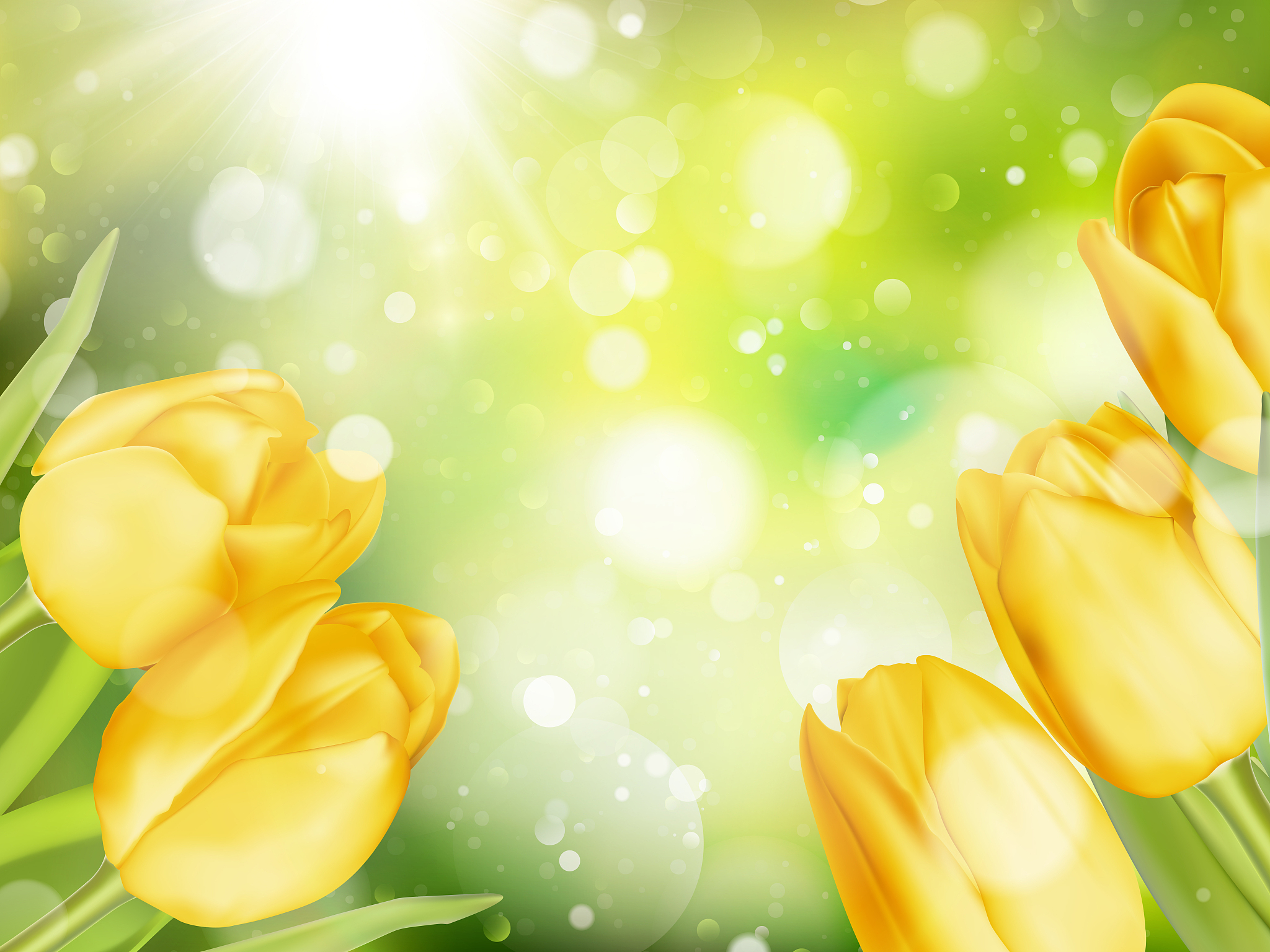 bouquet of tulips. eps 10