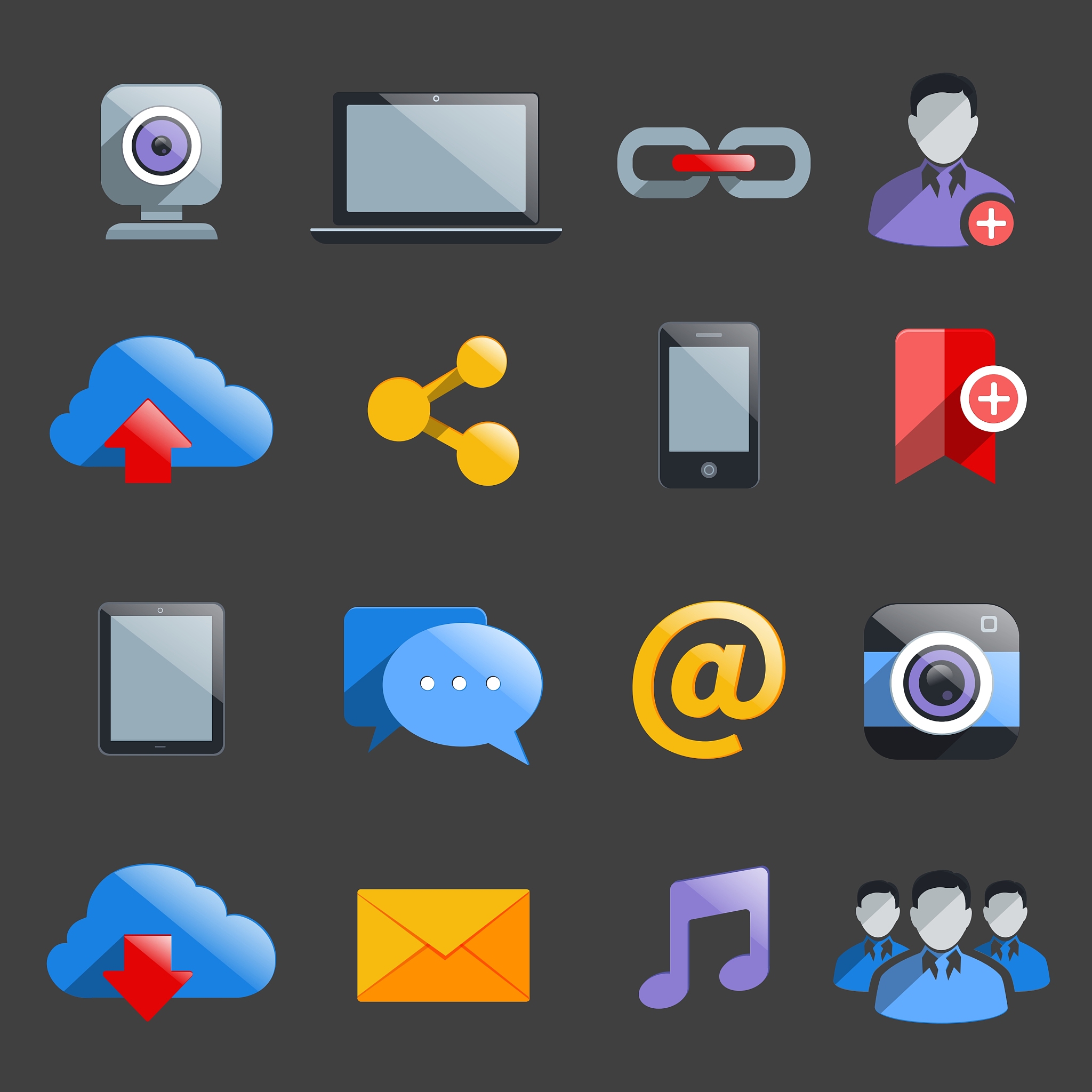 social media icons
