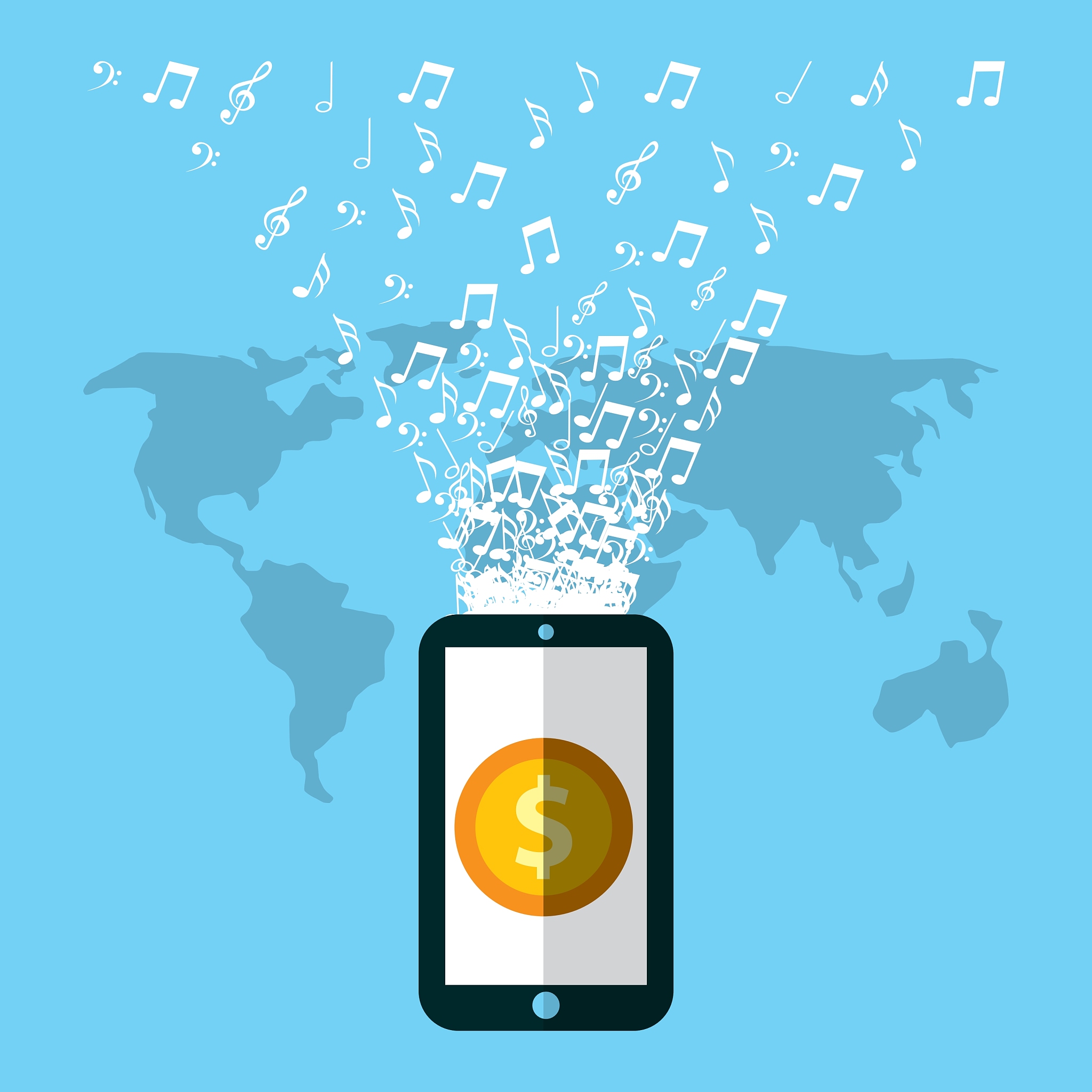 smartphone and money design