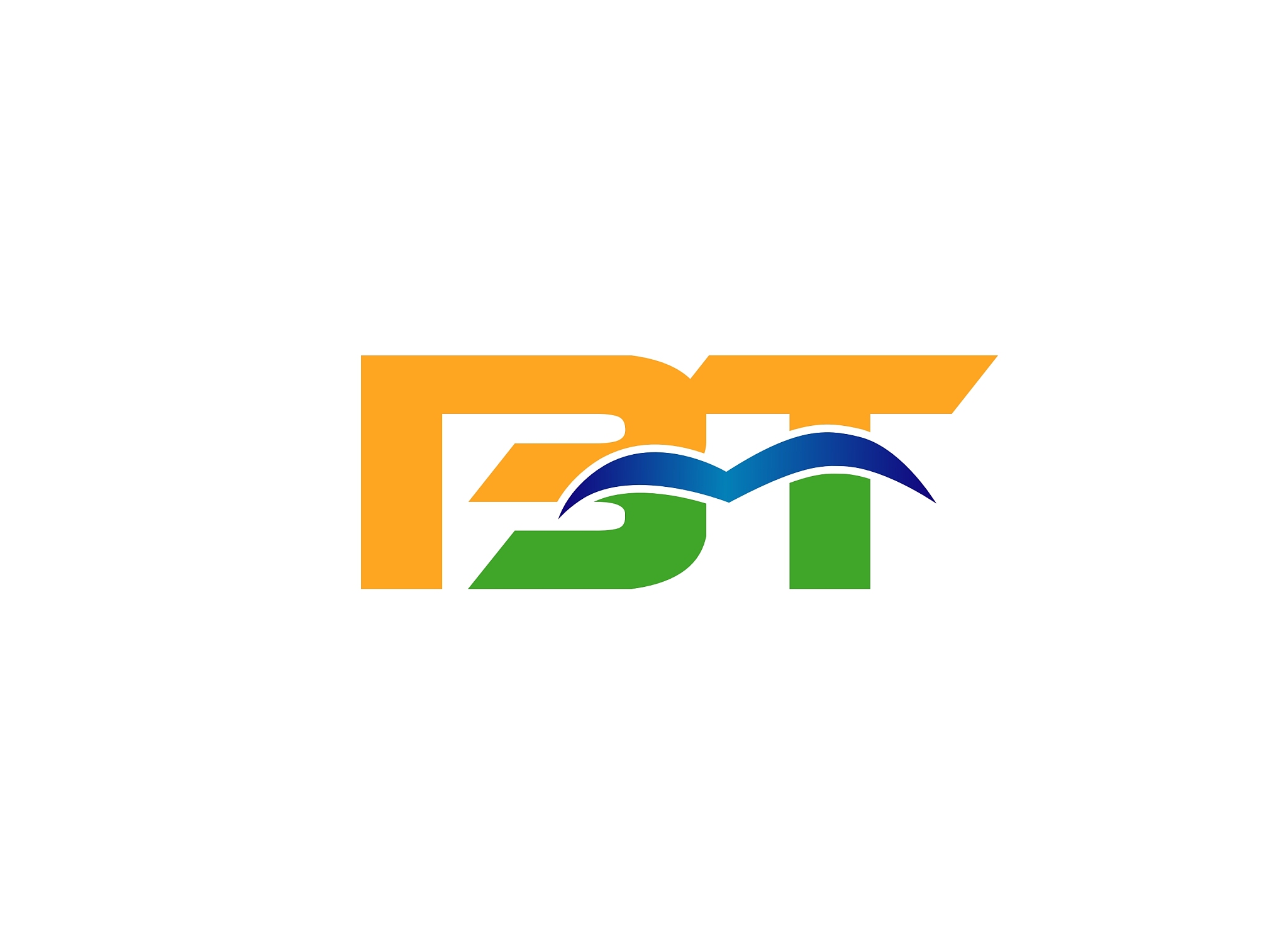 letter b and t logo