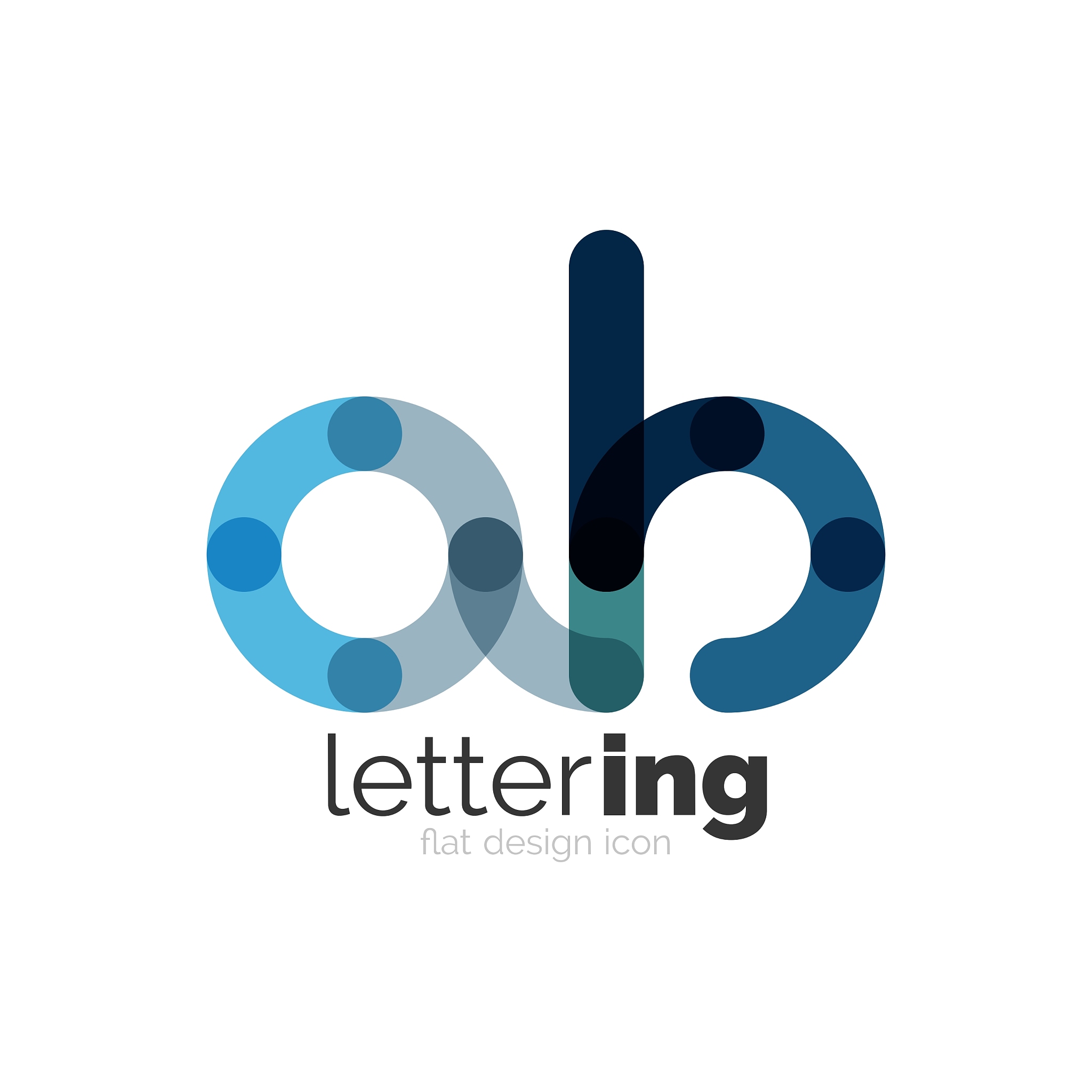 letter logo business icon