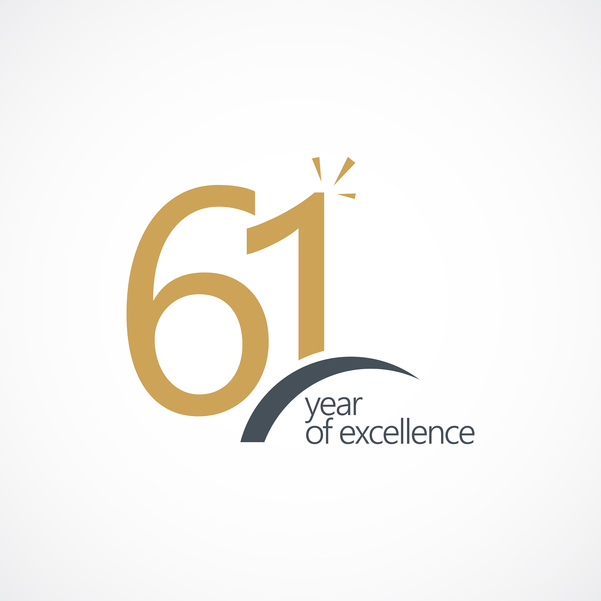 61 year excellence template design