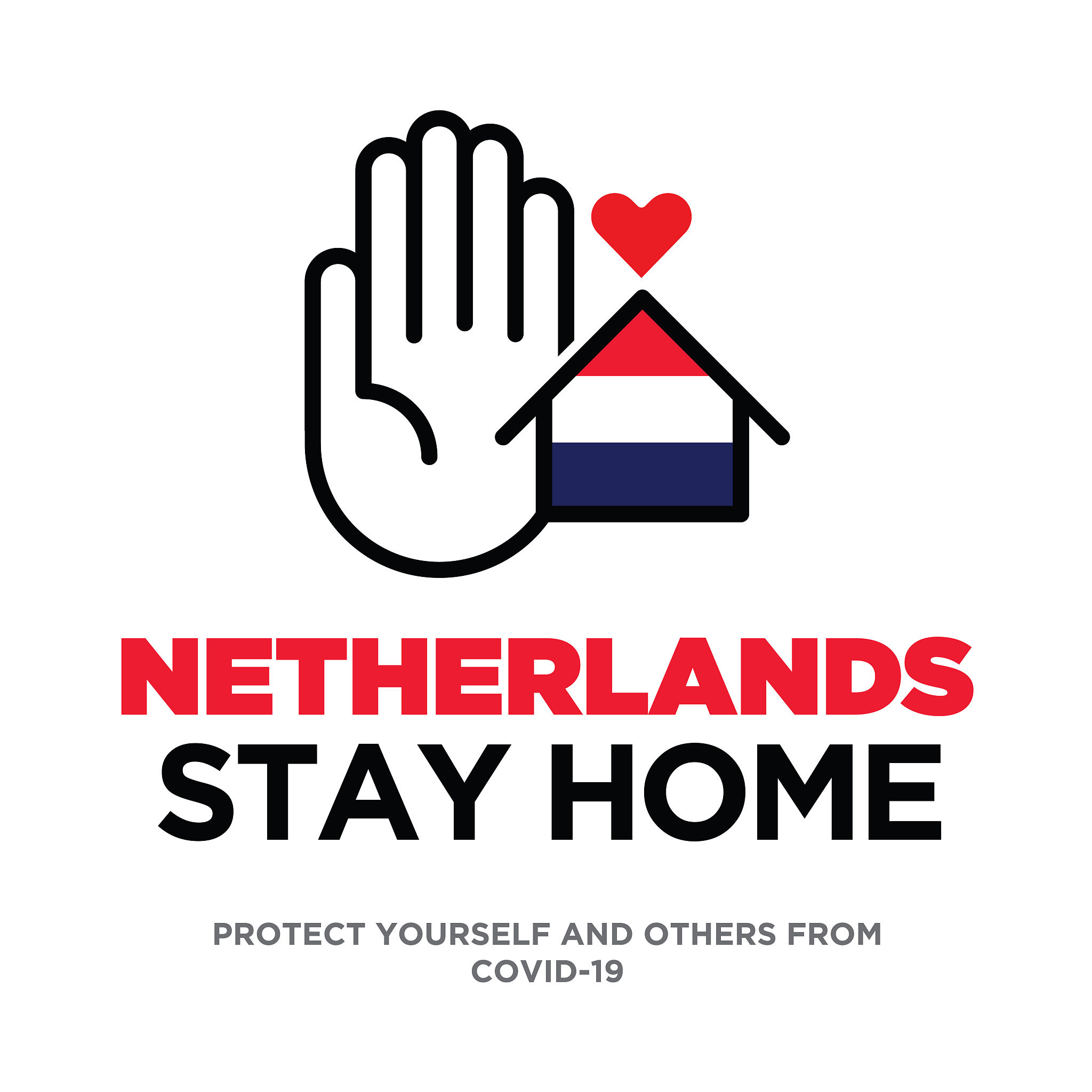 netherlands concept, wuhan coronavirus outbreak influenza as dan