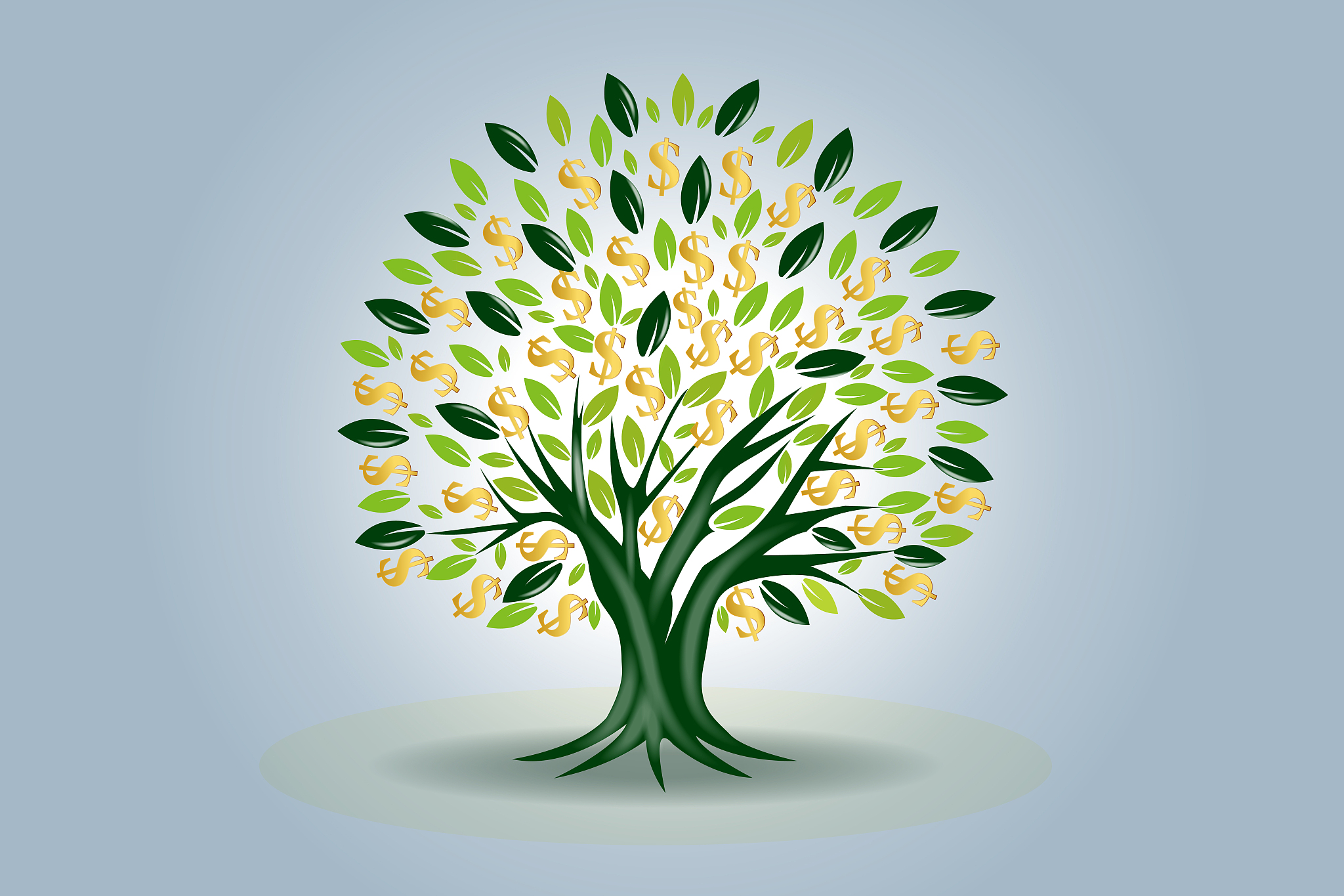 money tree prosperity symbol icon