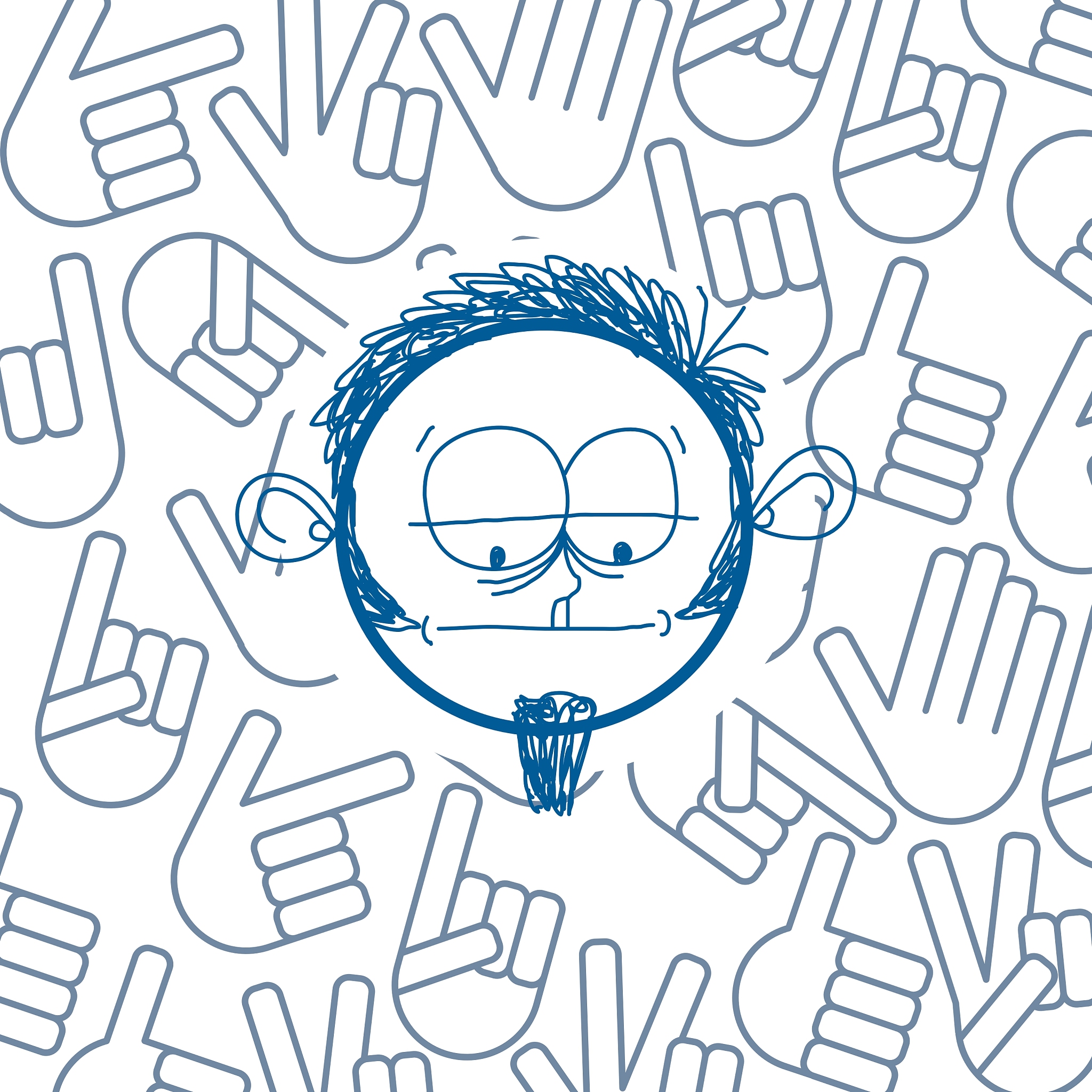 二次元男孩编程插画：1:1比例