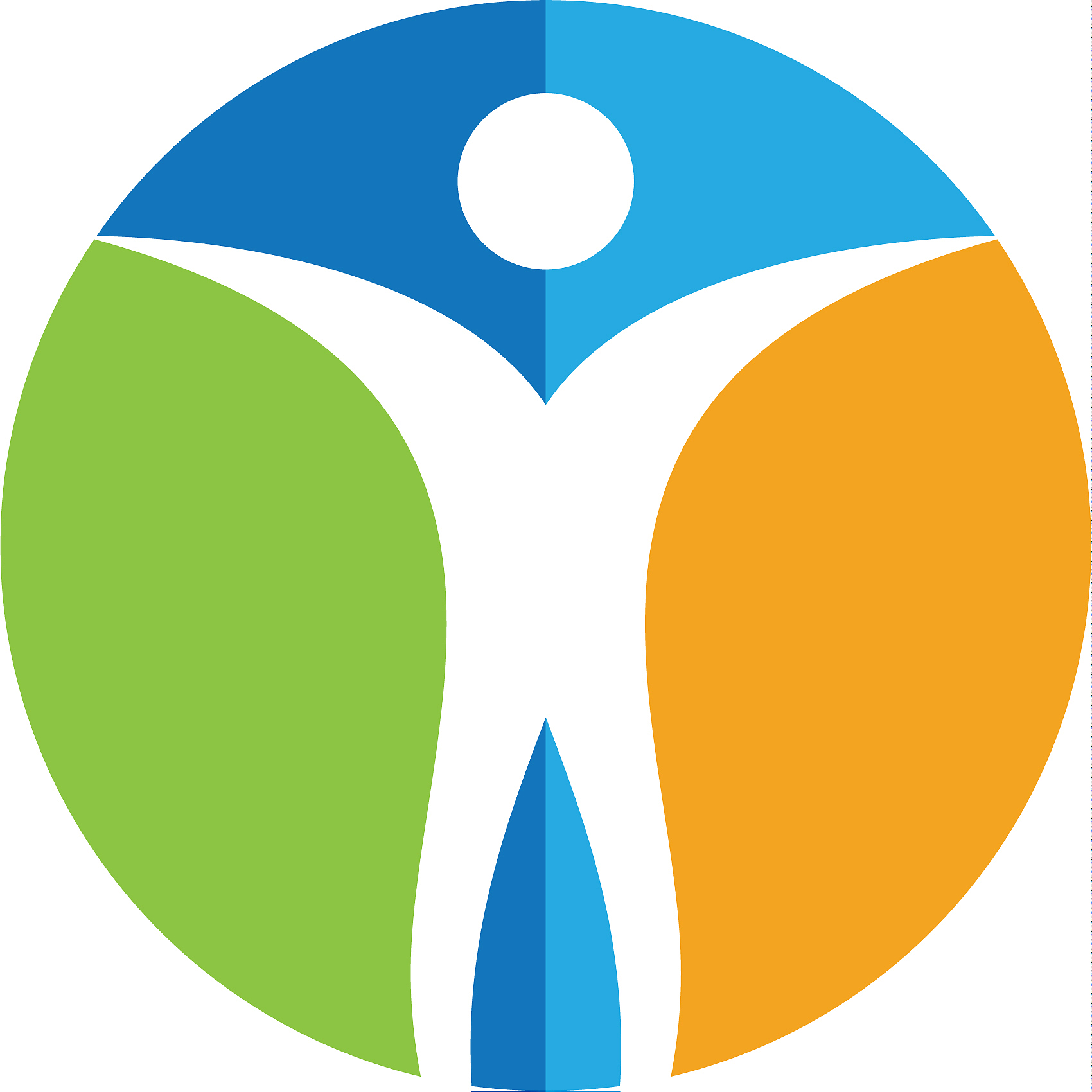 human character logo sign health care logo sign