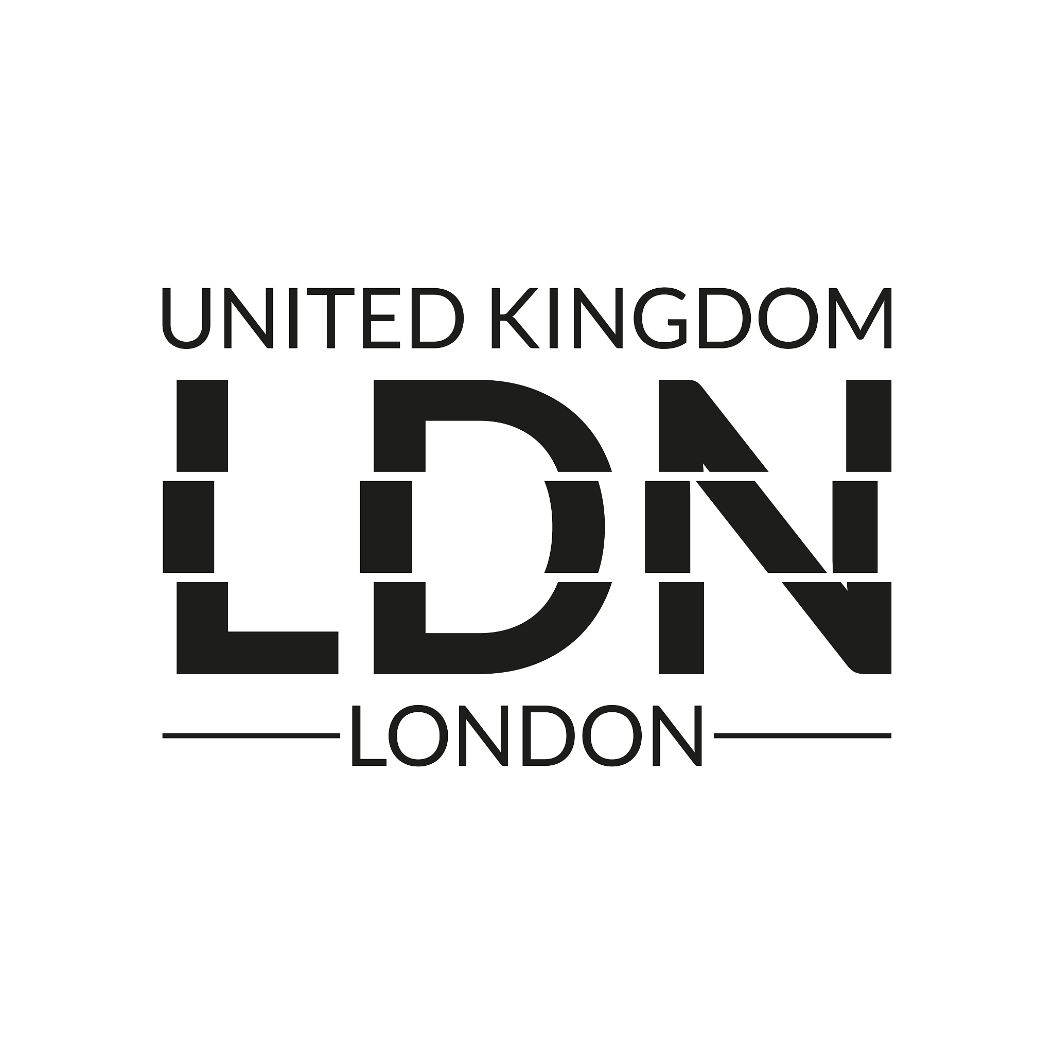 london typography text. ldn modern design. t-shirt, print, poste