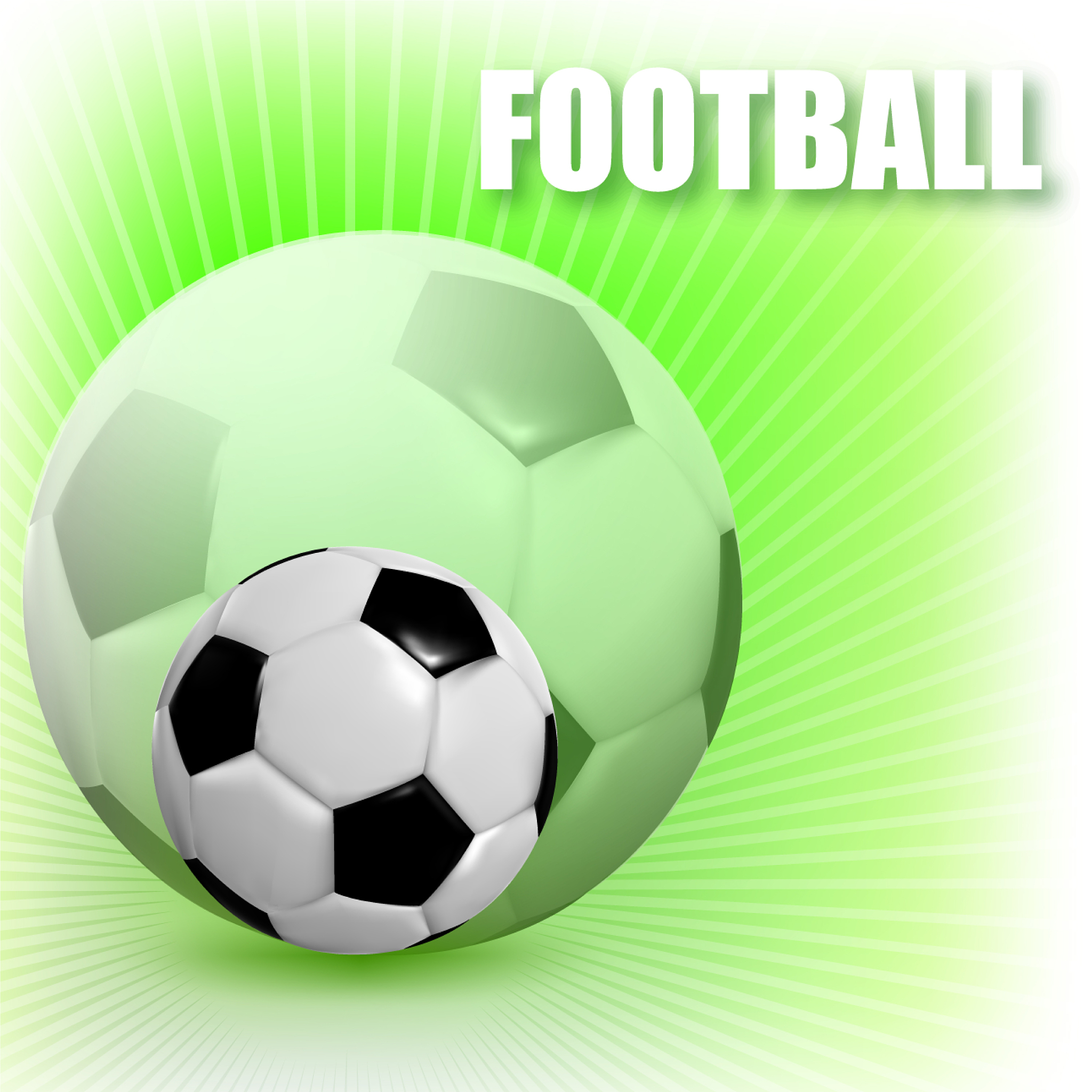 football with a ball