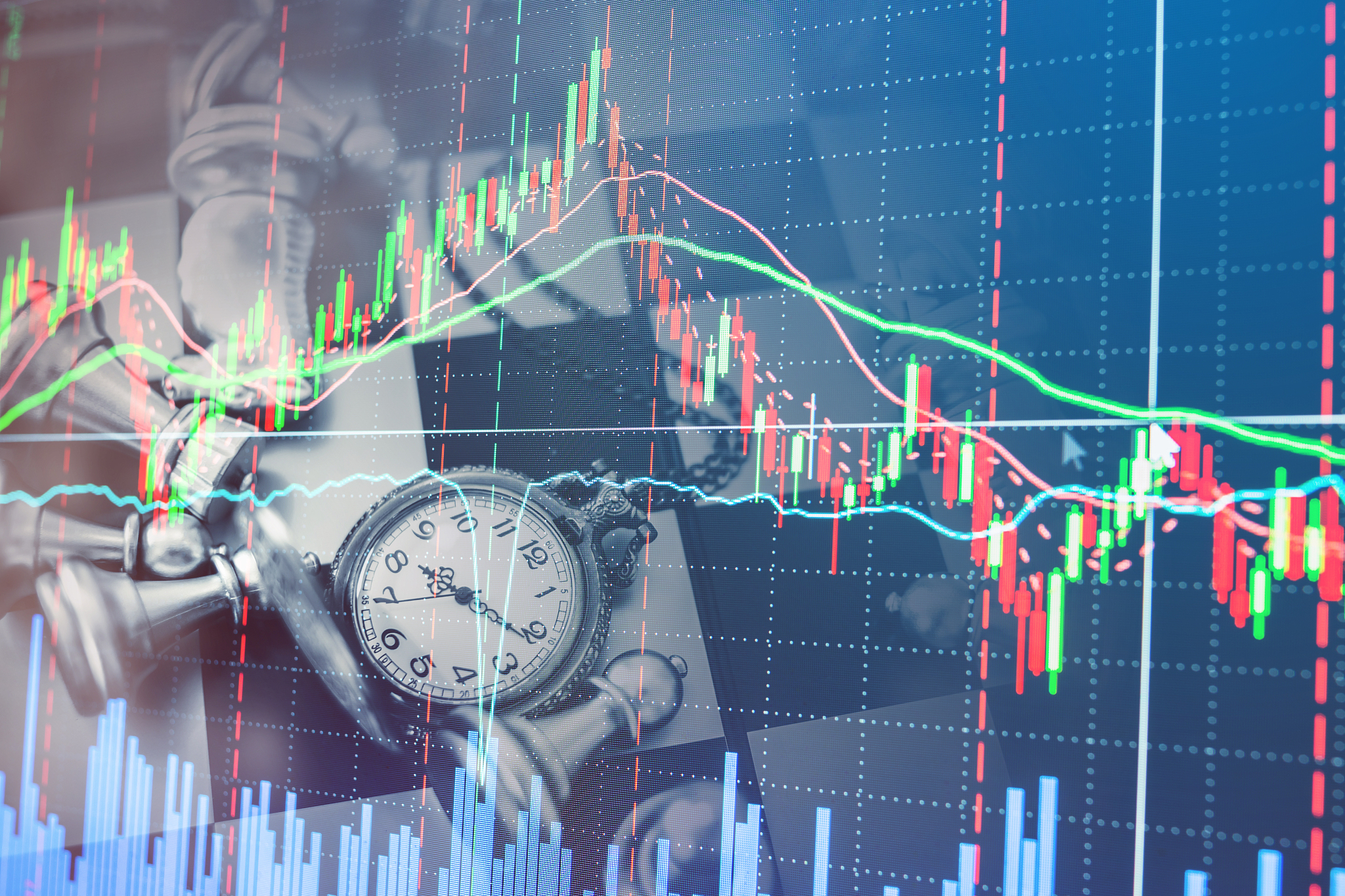 financial stock market graph chart of stock market investment tr