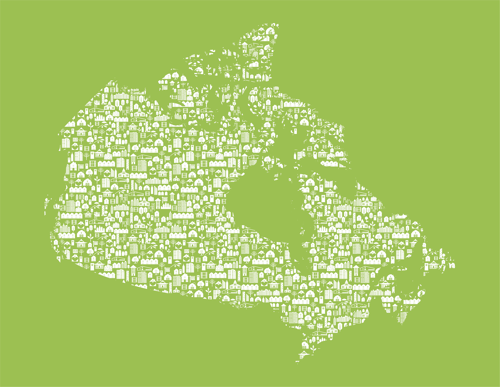 map of canada, real estate concept