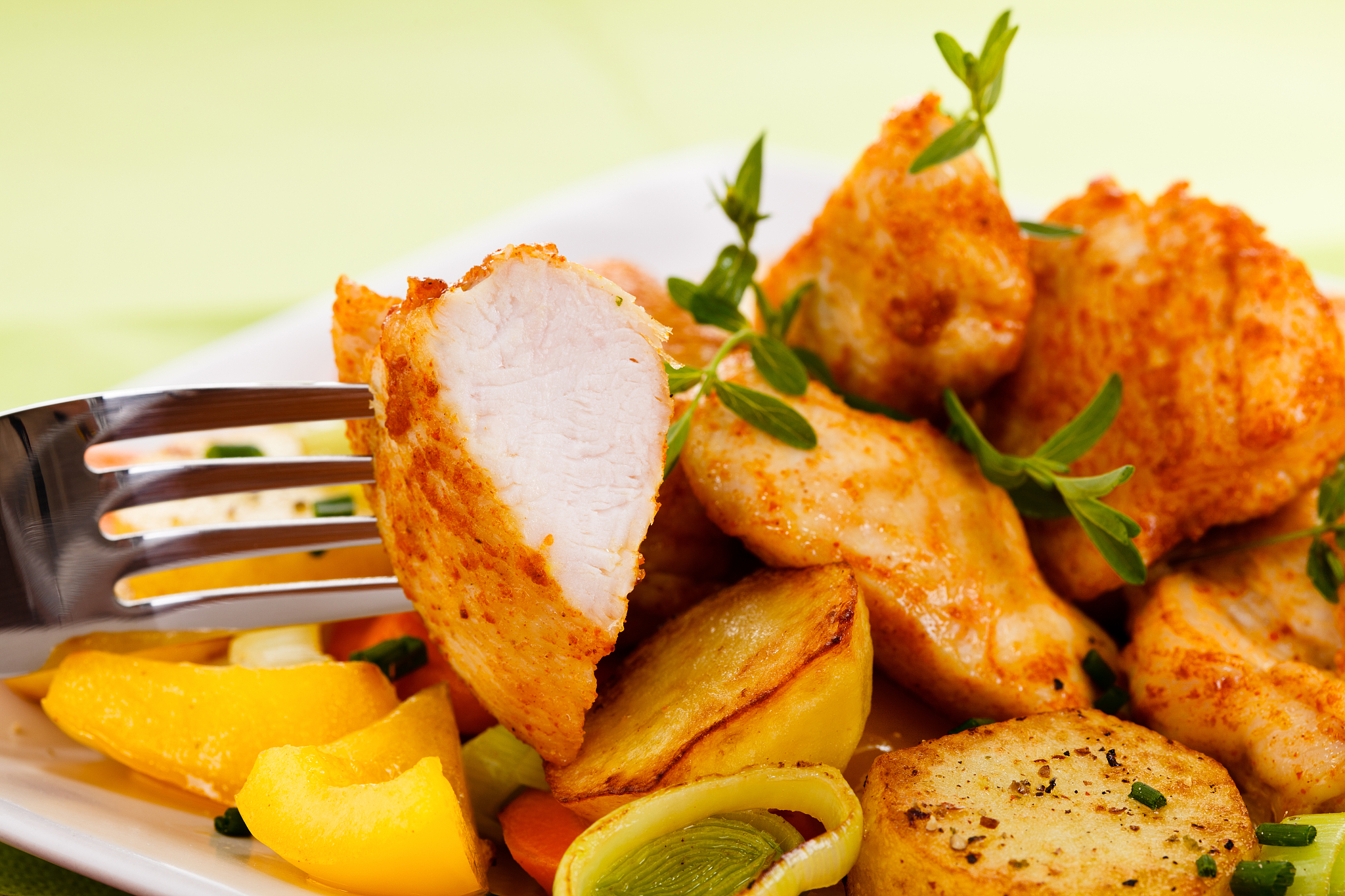 kebab - grilled meat and vegetables