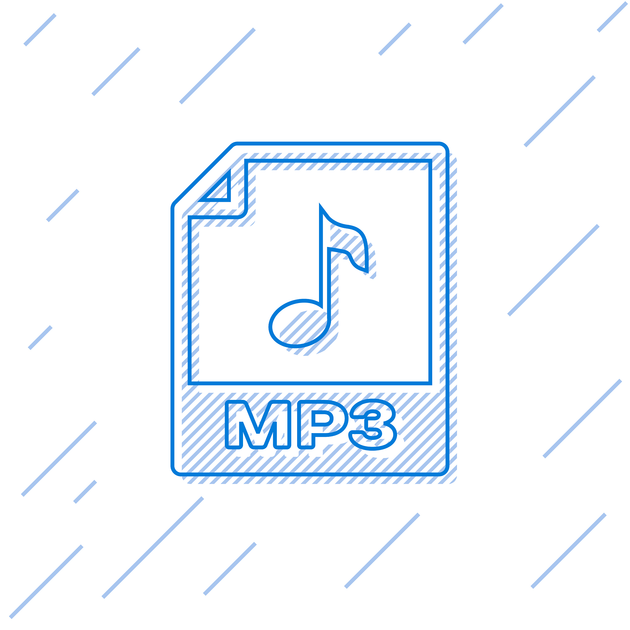 blue mp3 file document icon download mp3 button