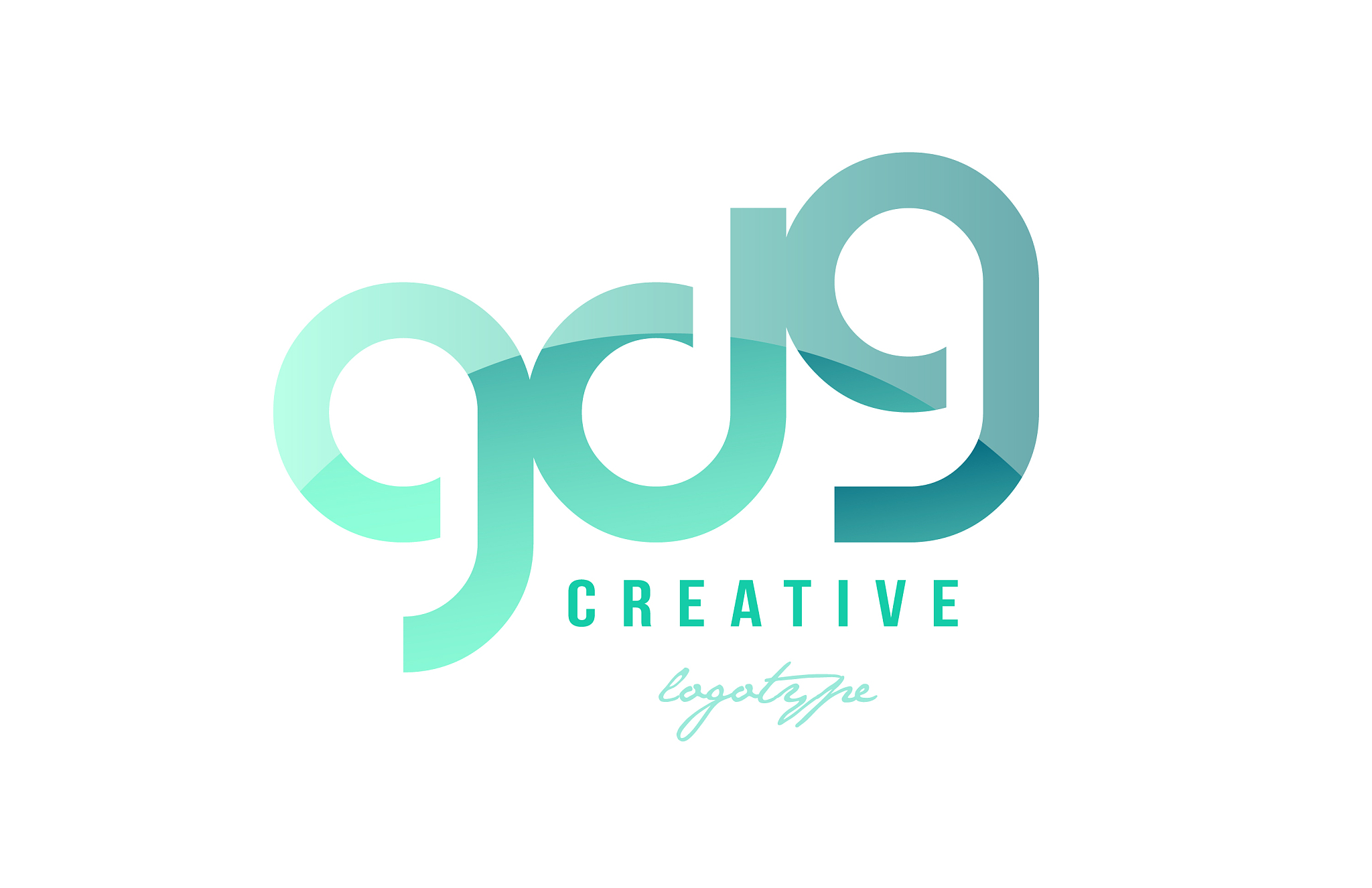 green gradient pastel modern gd9 g d 9 nine