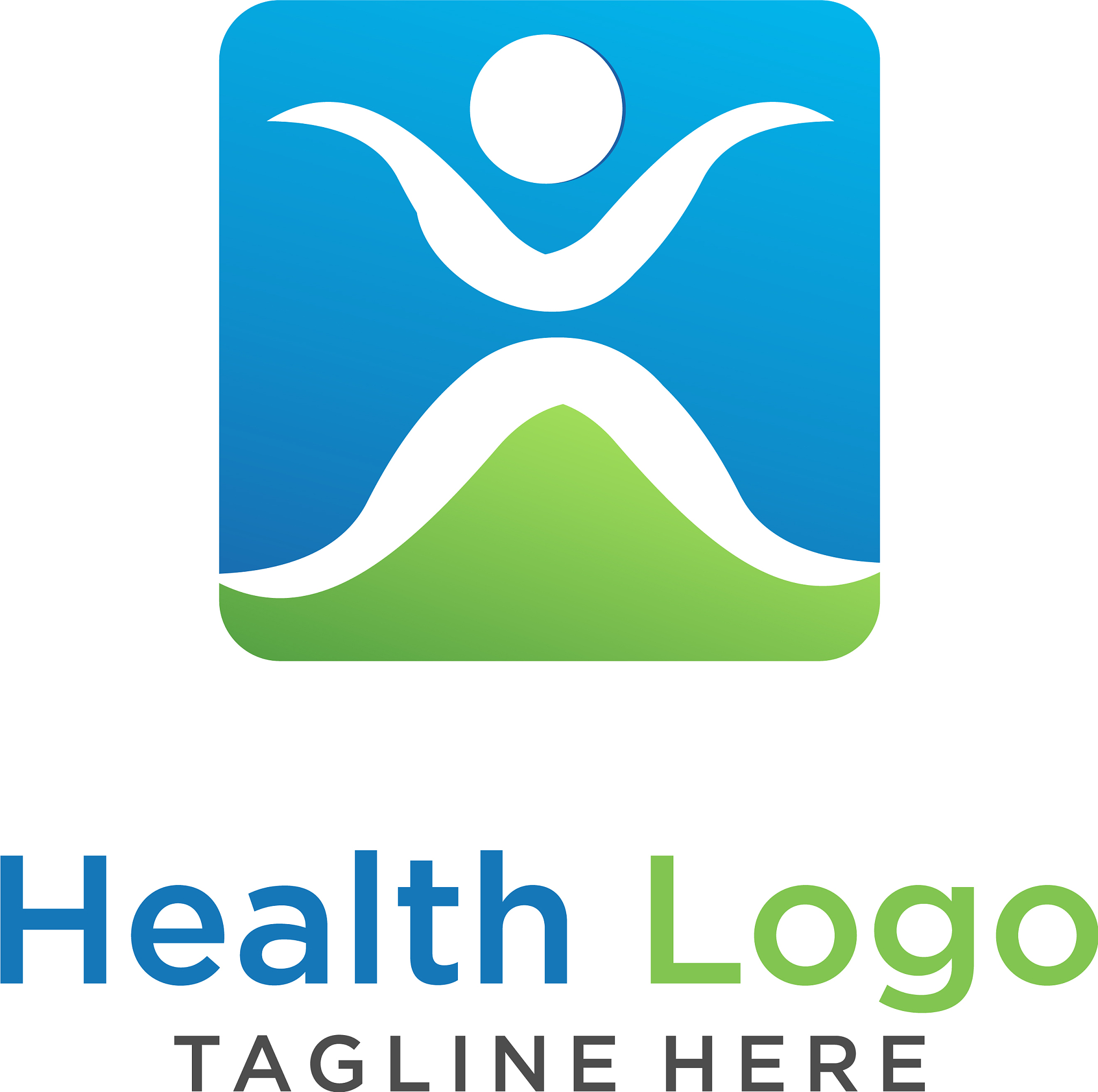 human health logo healthy and fitness logo design