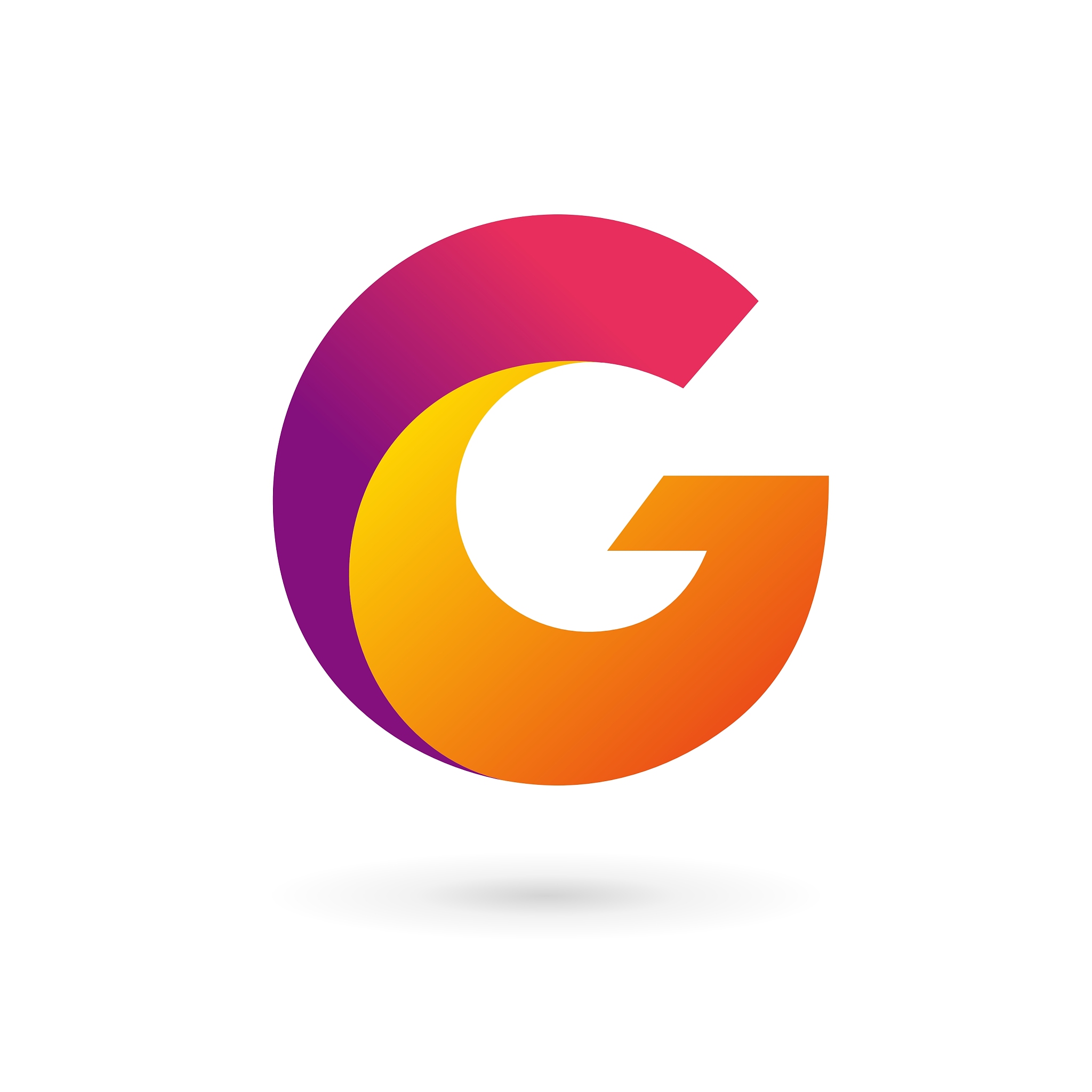 letter g logo icon design template elements