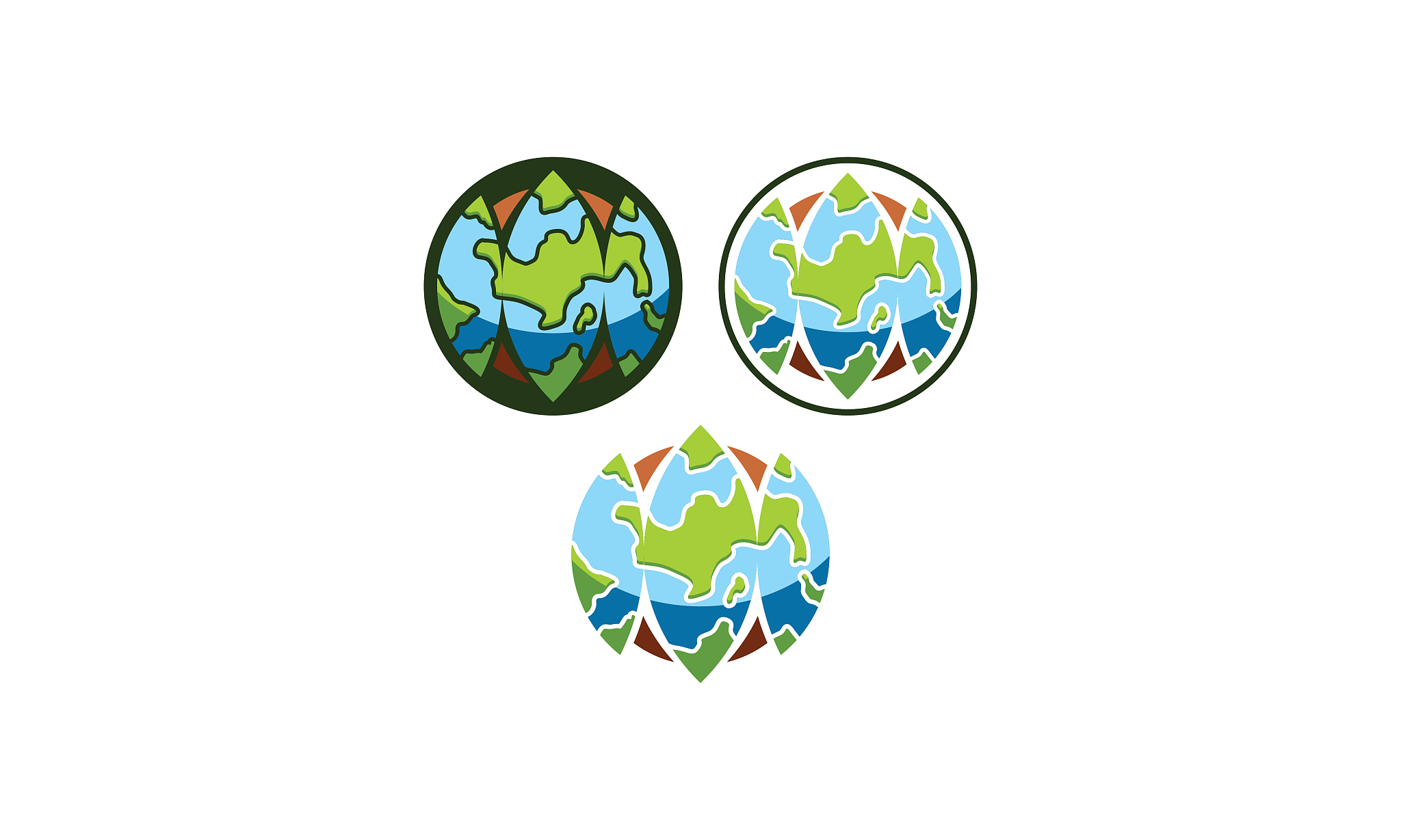 world region vector icon