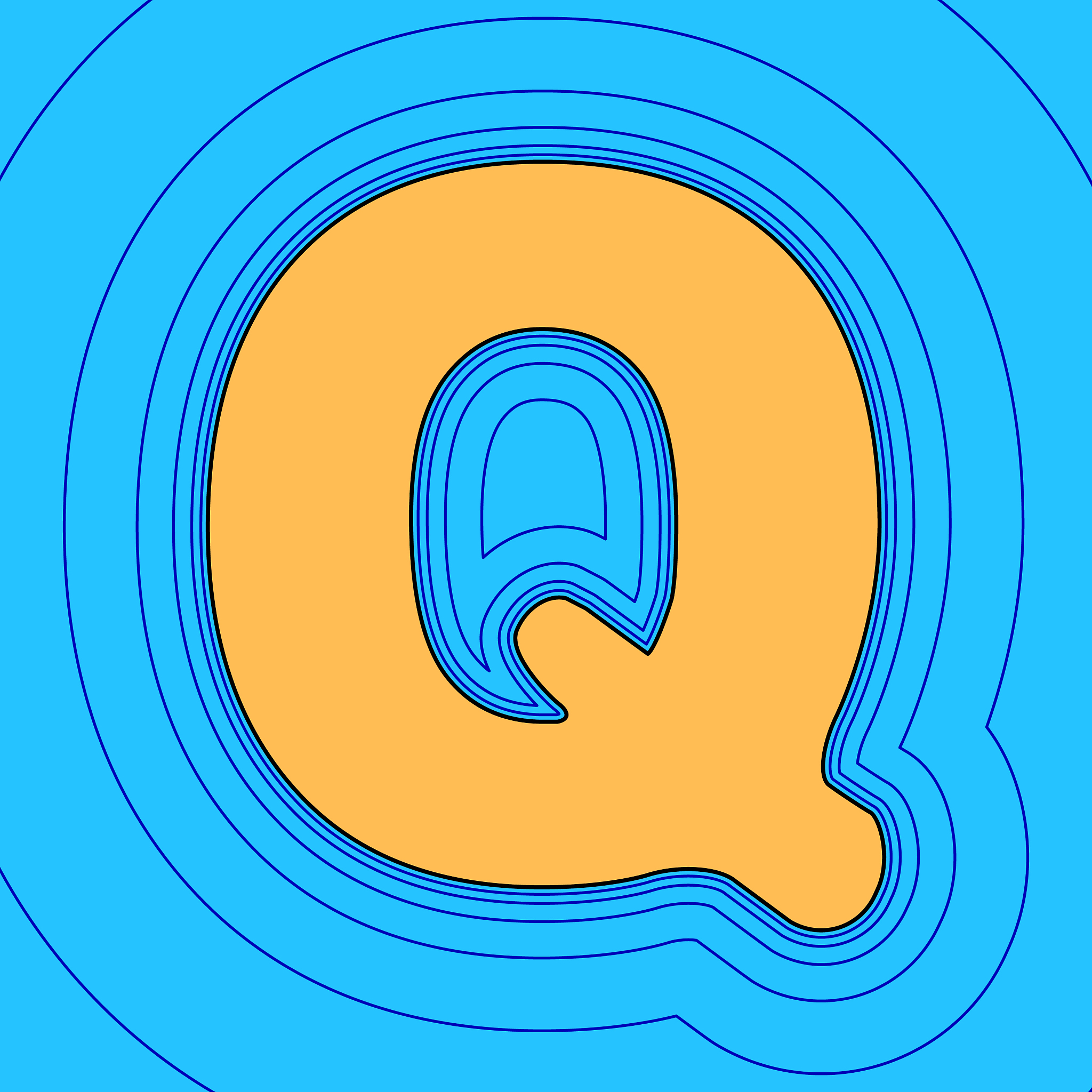 letter q sign design template element