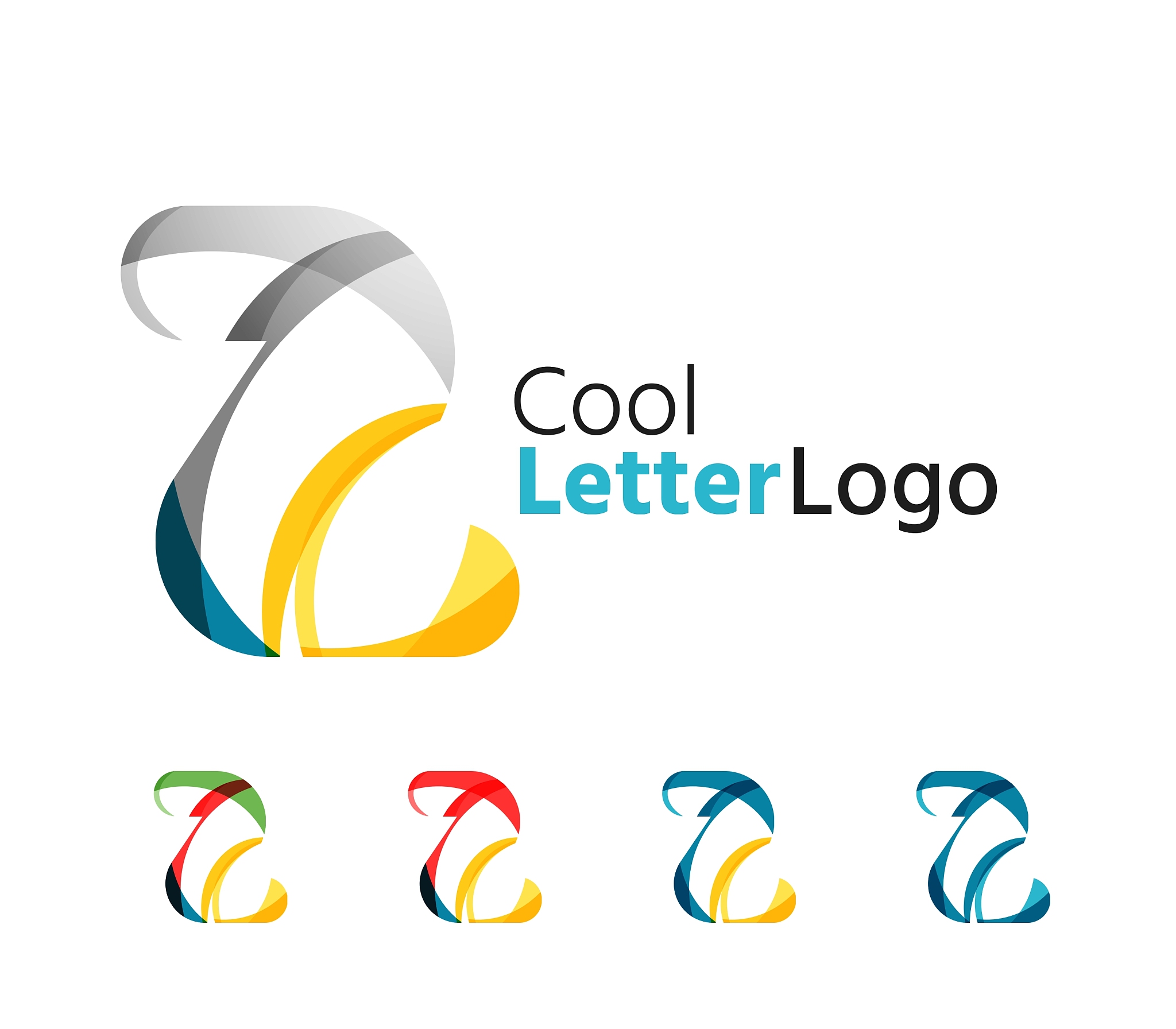 set of abstract z letter company logos business