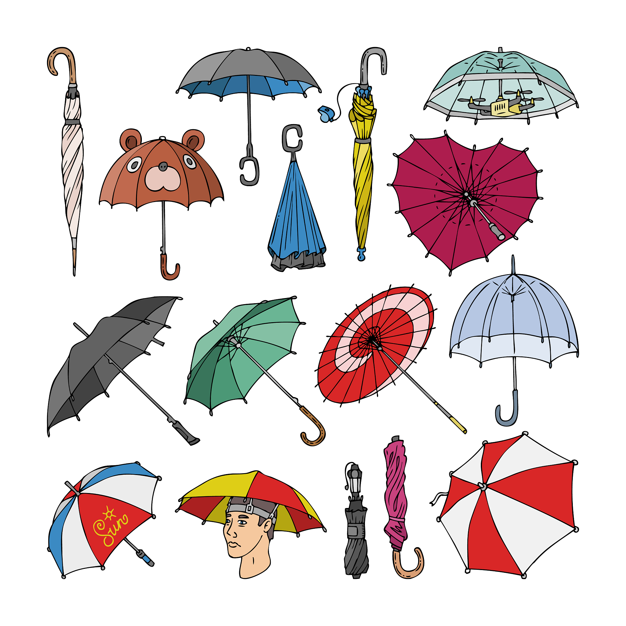 umbrella umbrella-shaped rainy protection