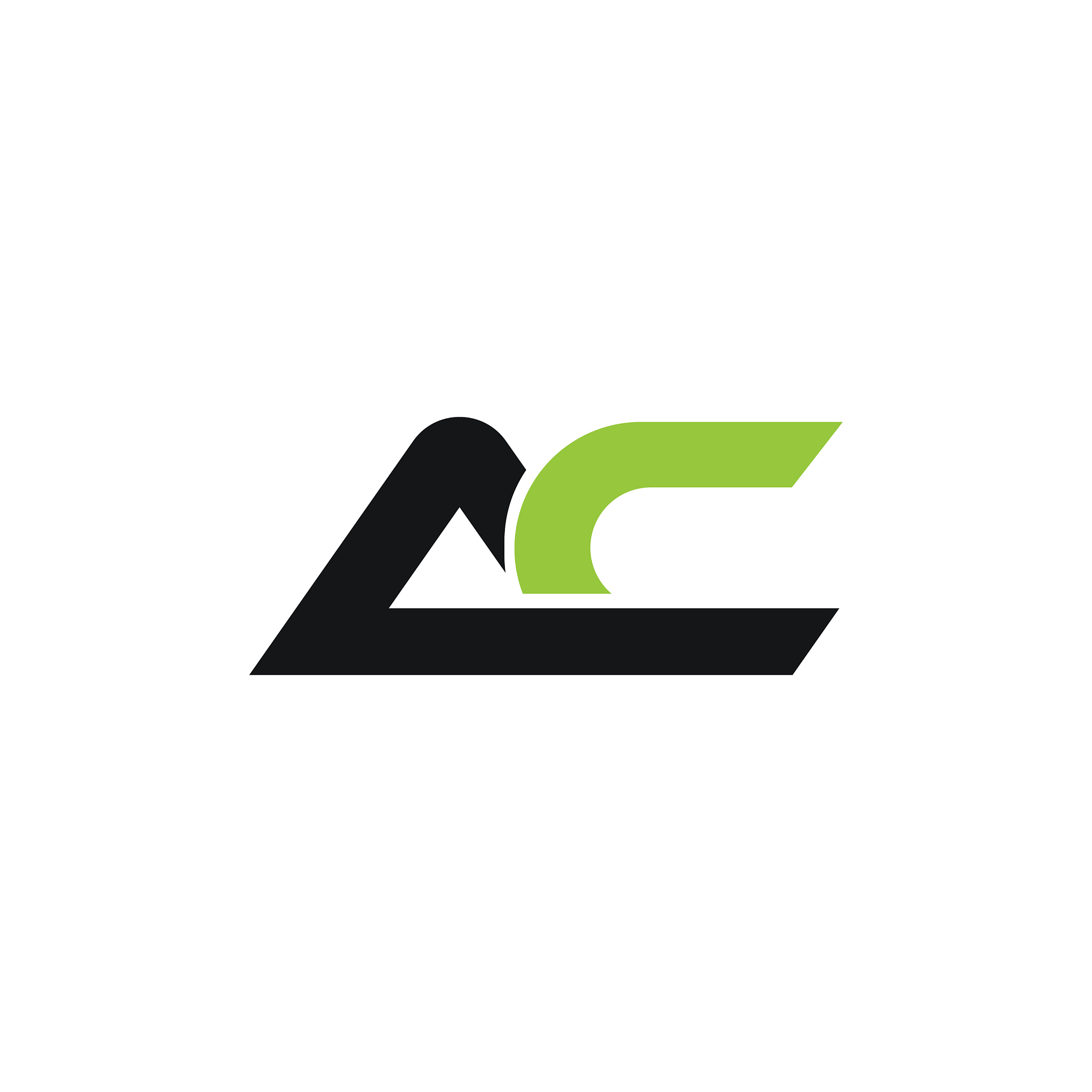 initial letter ac or ca logo design template