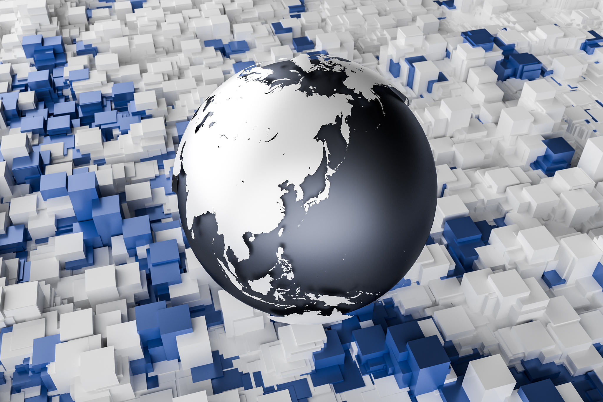 3d rendering, earth graphics and granular sensation background