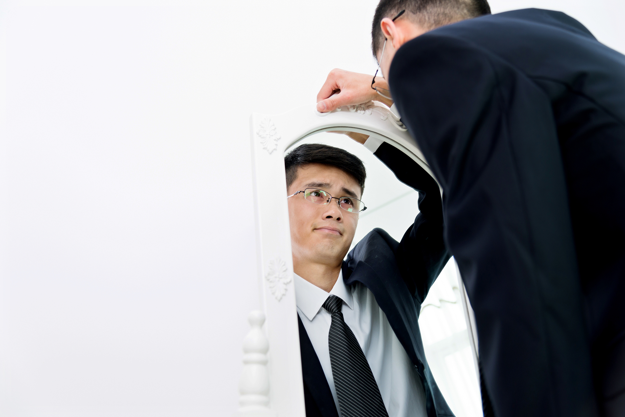 pensive businessman