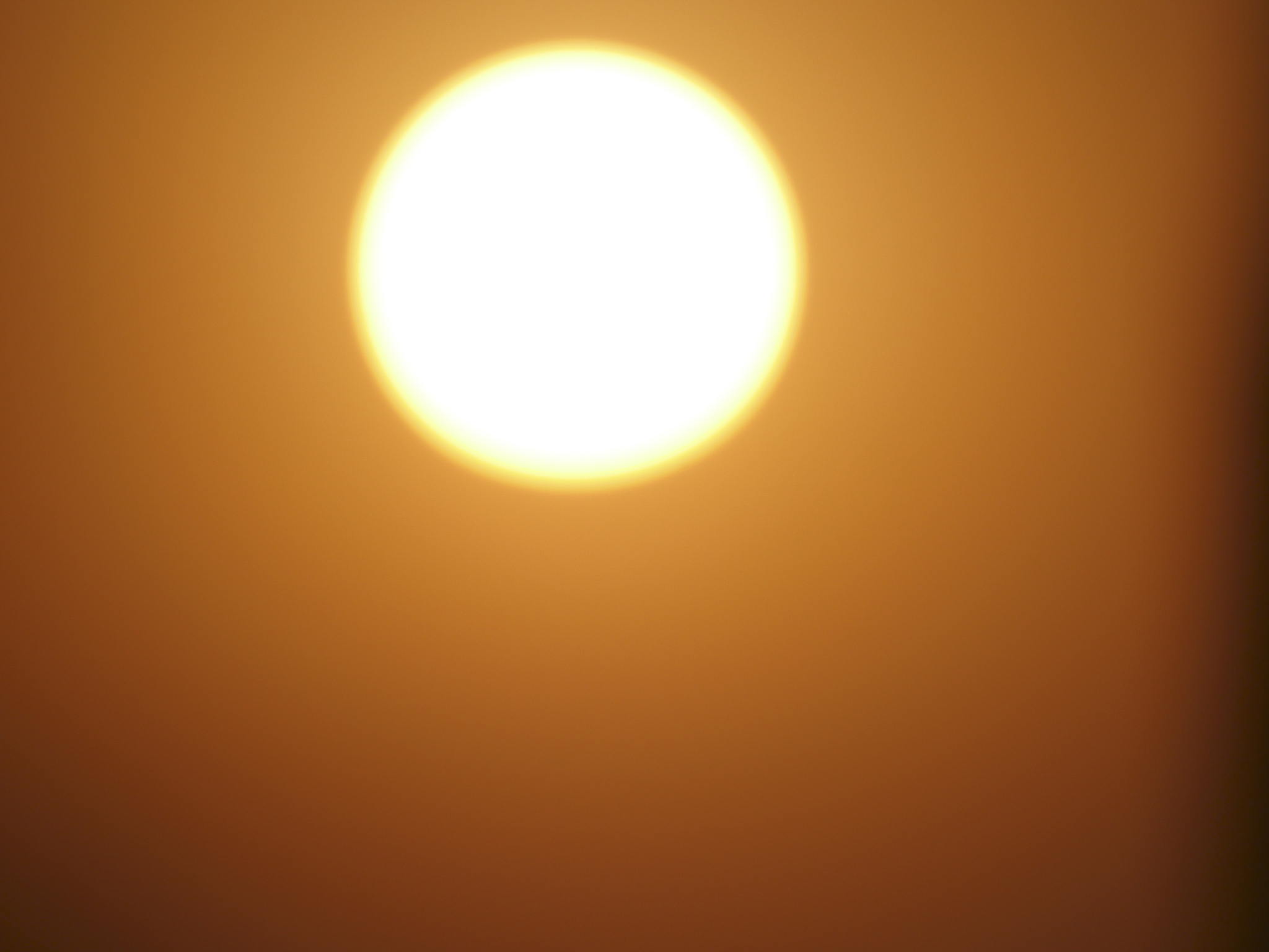 bright big sun on the sky