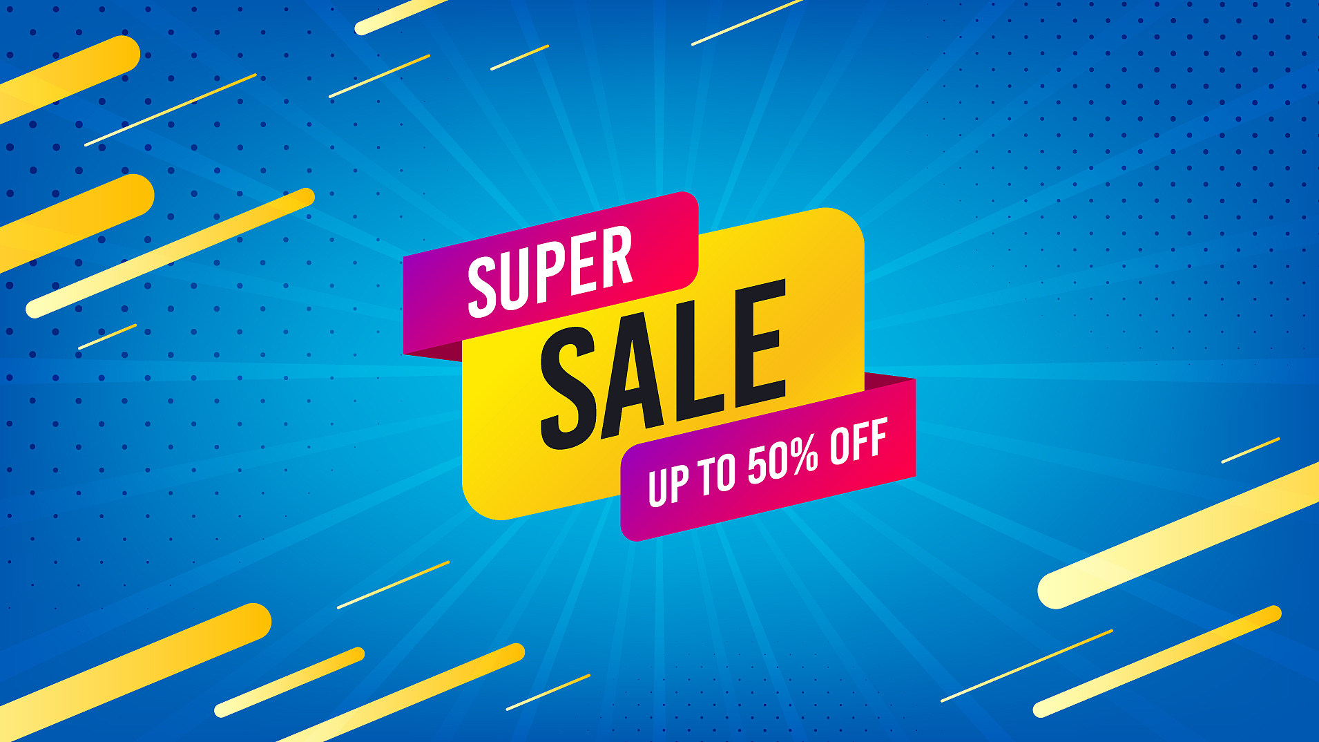 super sale badge discount banner shape