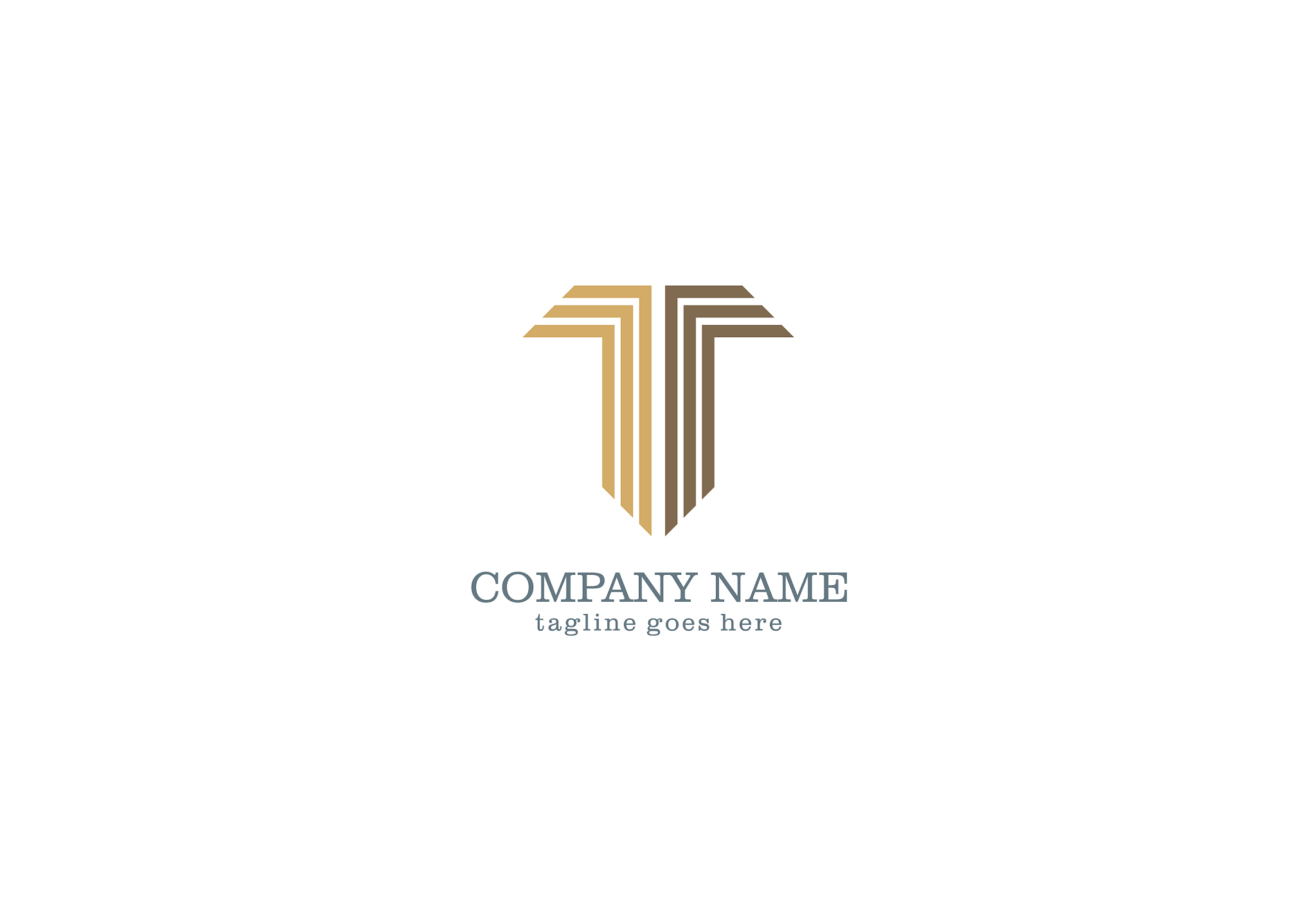 letter t abstract company logo