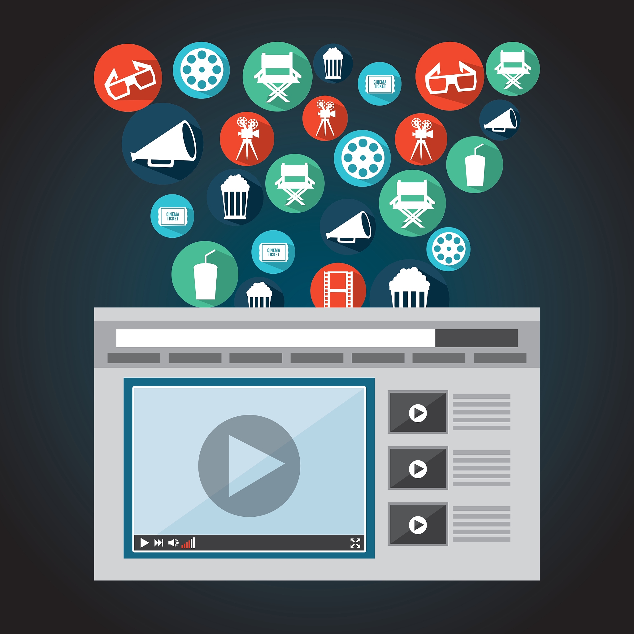 movie online design