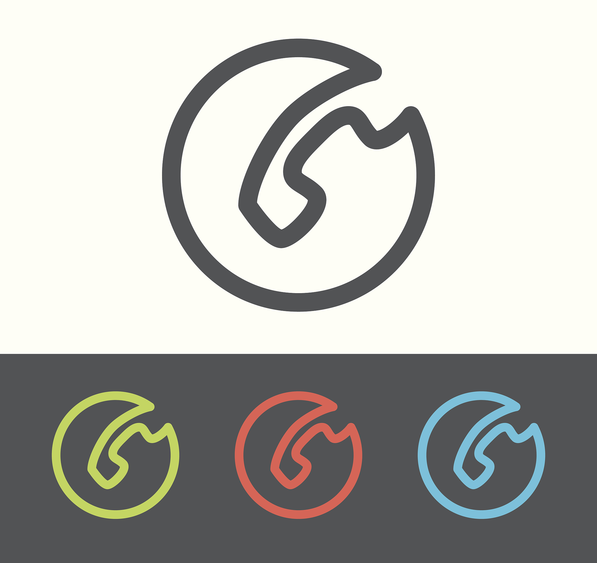 vector telephone receiver icon