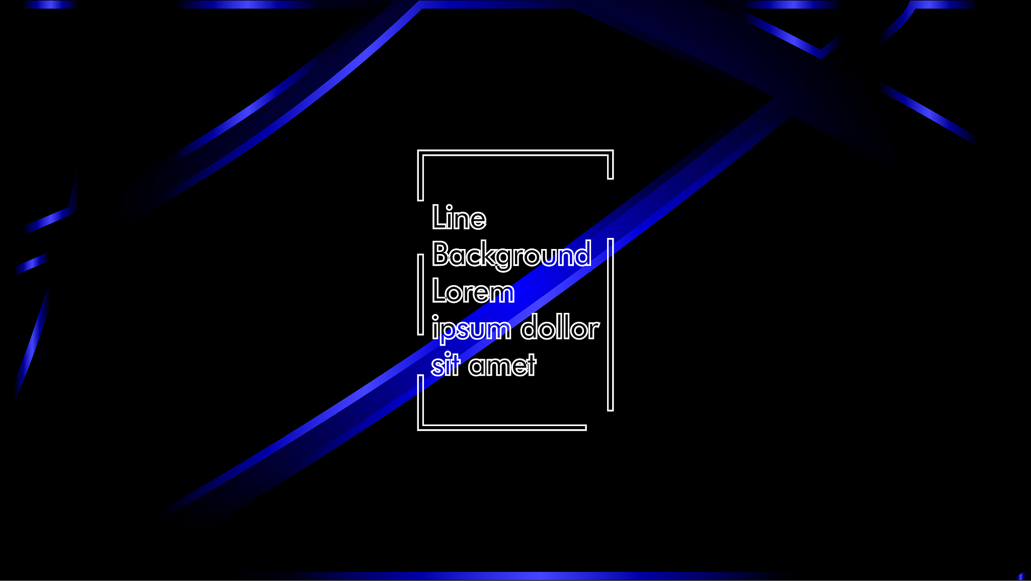 b<strong>l</strong>ue ribbon wave on a black background layout