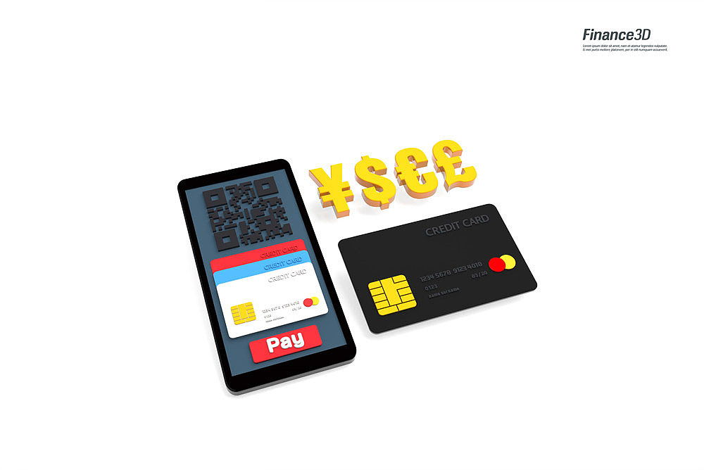 3d illustr<strong>a</strong>tion of financial payment technology