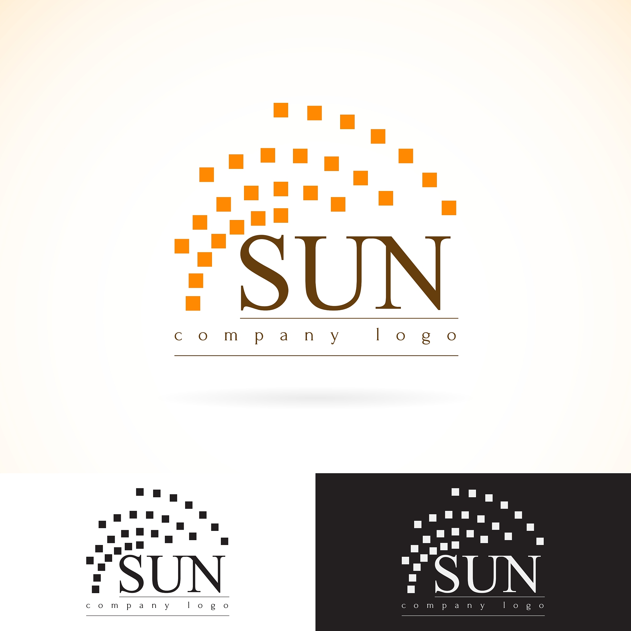 company identity logo design mock up template set