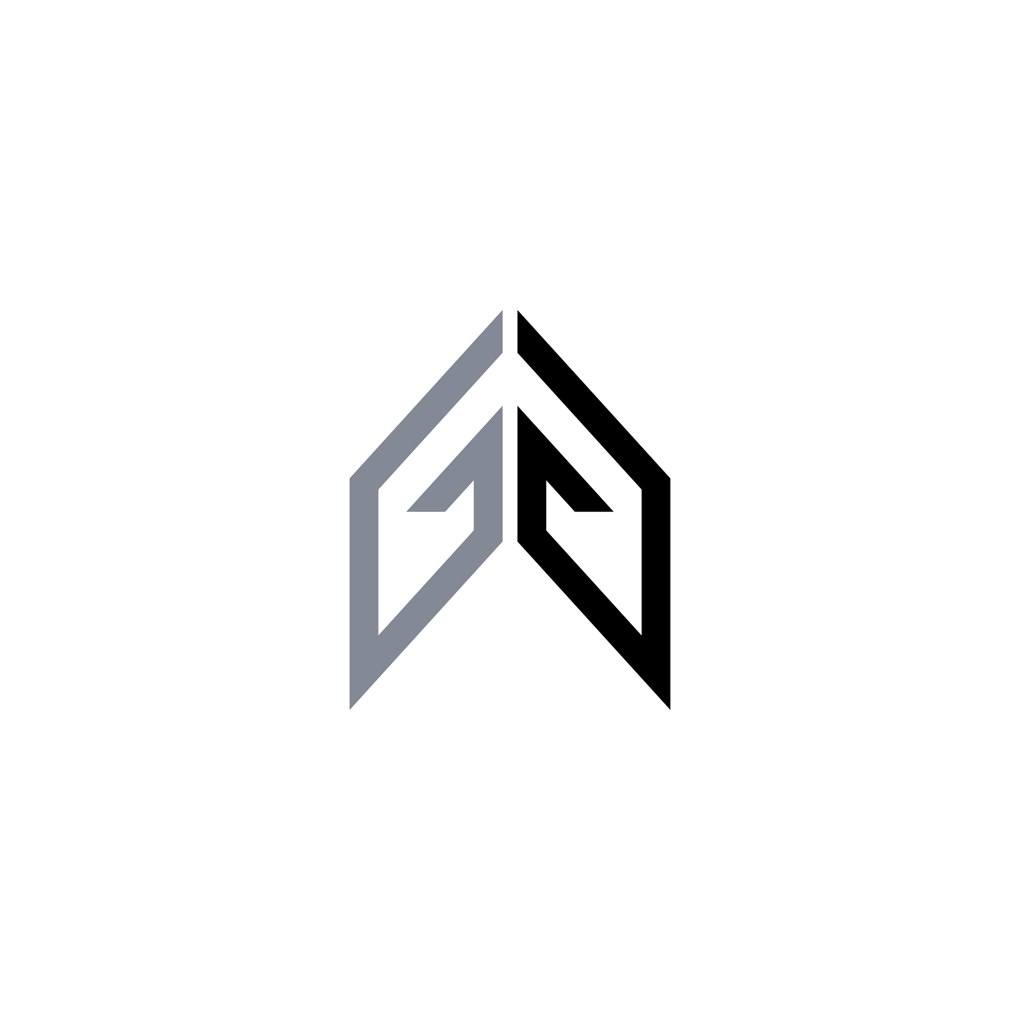 initial letter gg or g logo design template