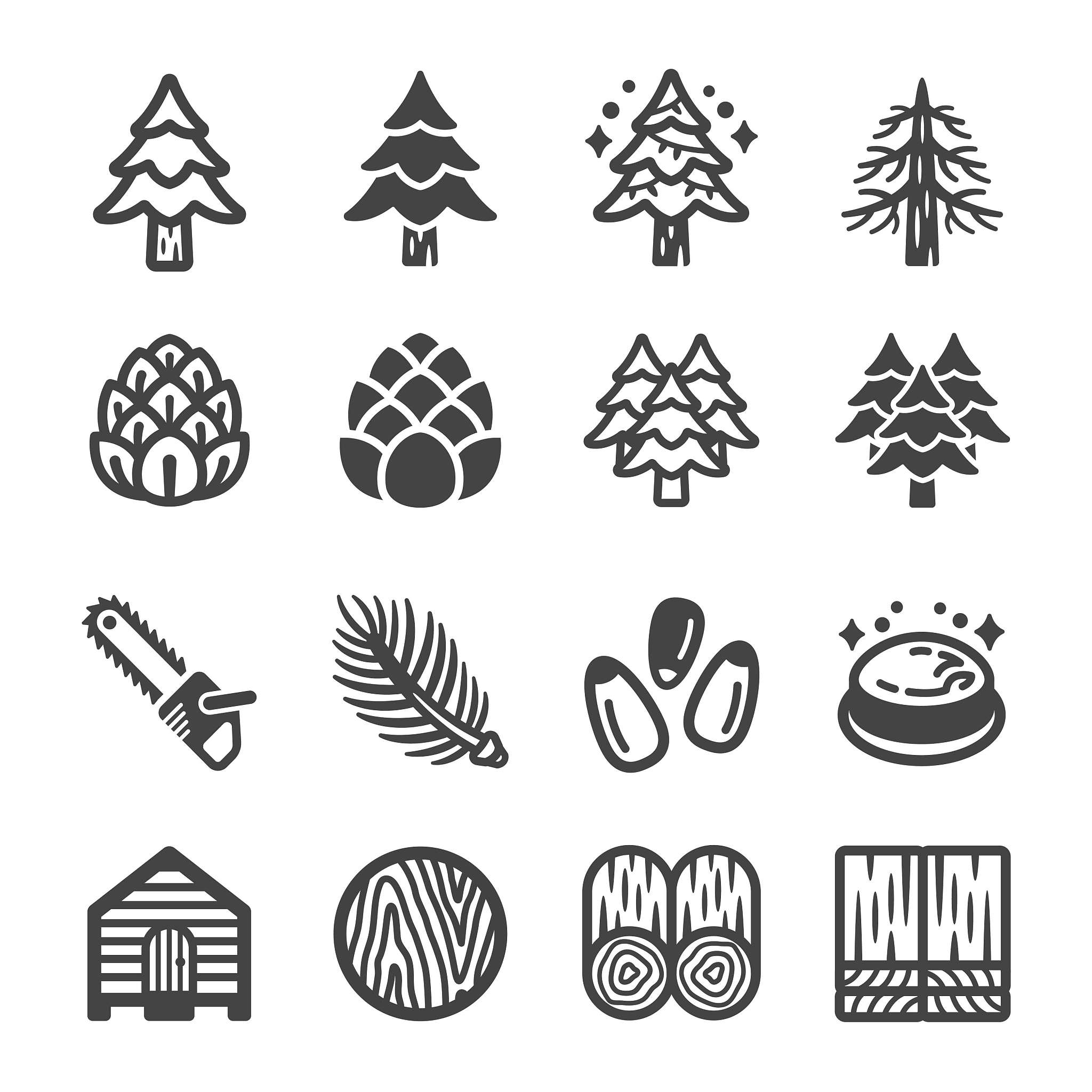 pine icon set
