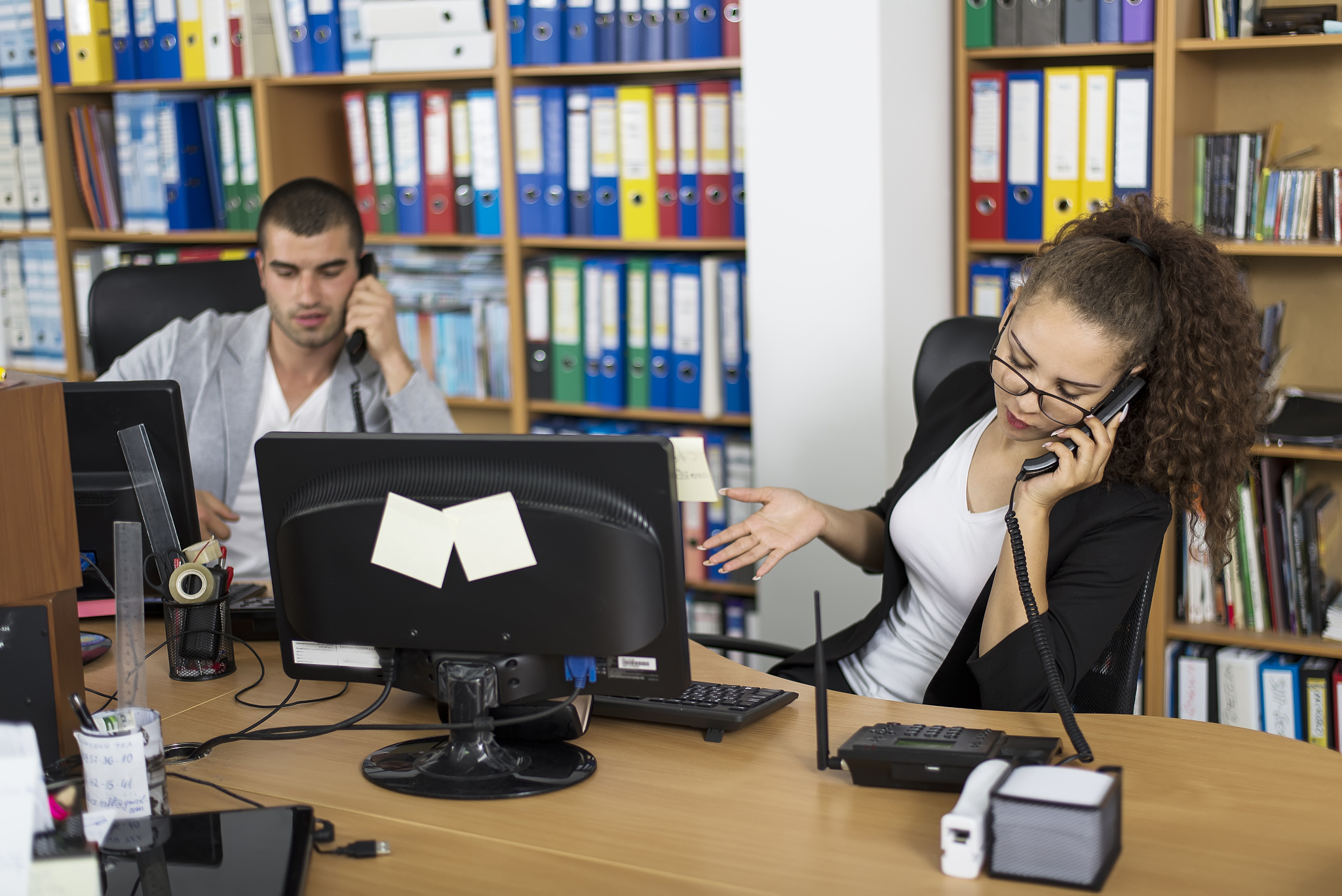 young office workers.