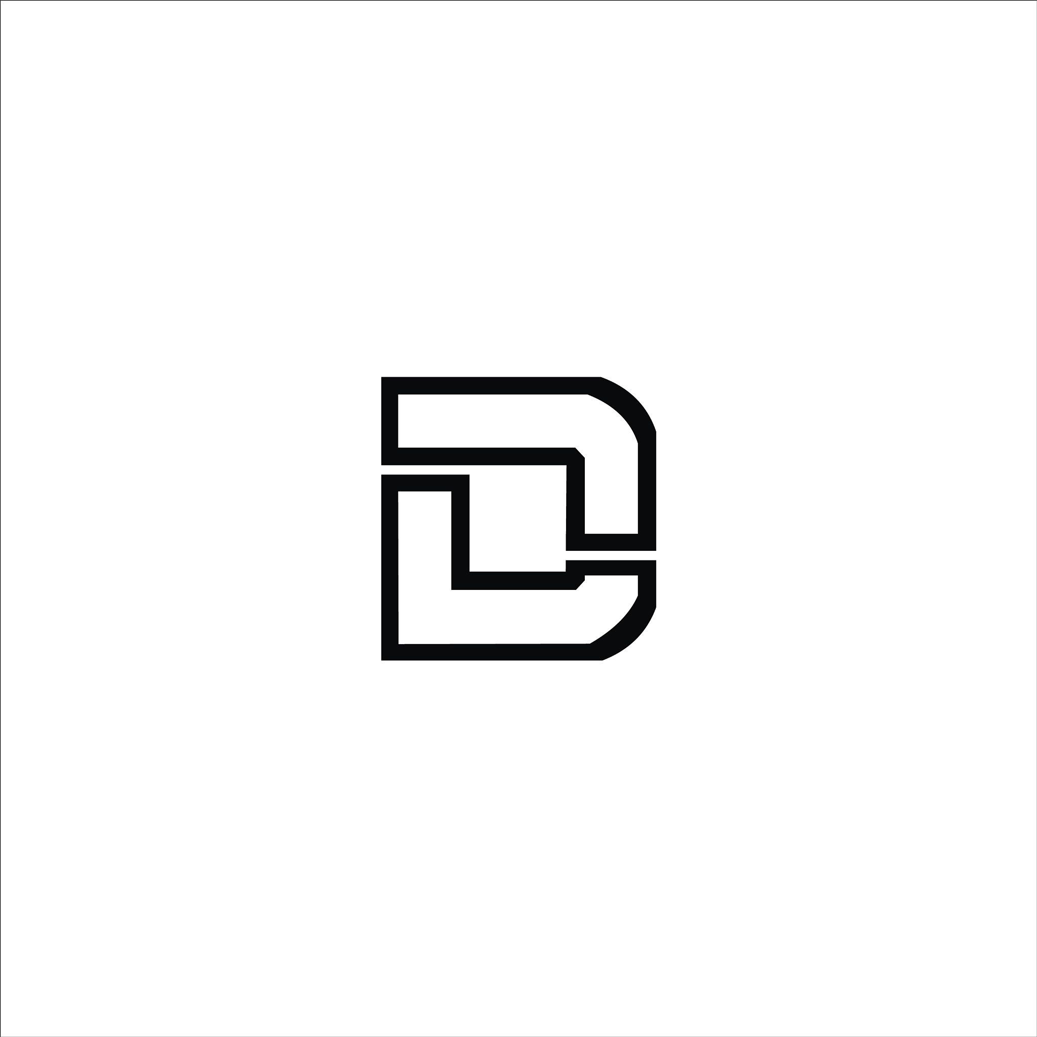 initial letter dl logo template design