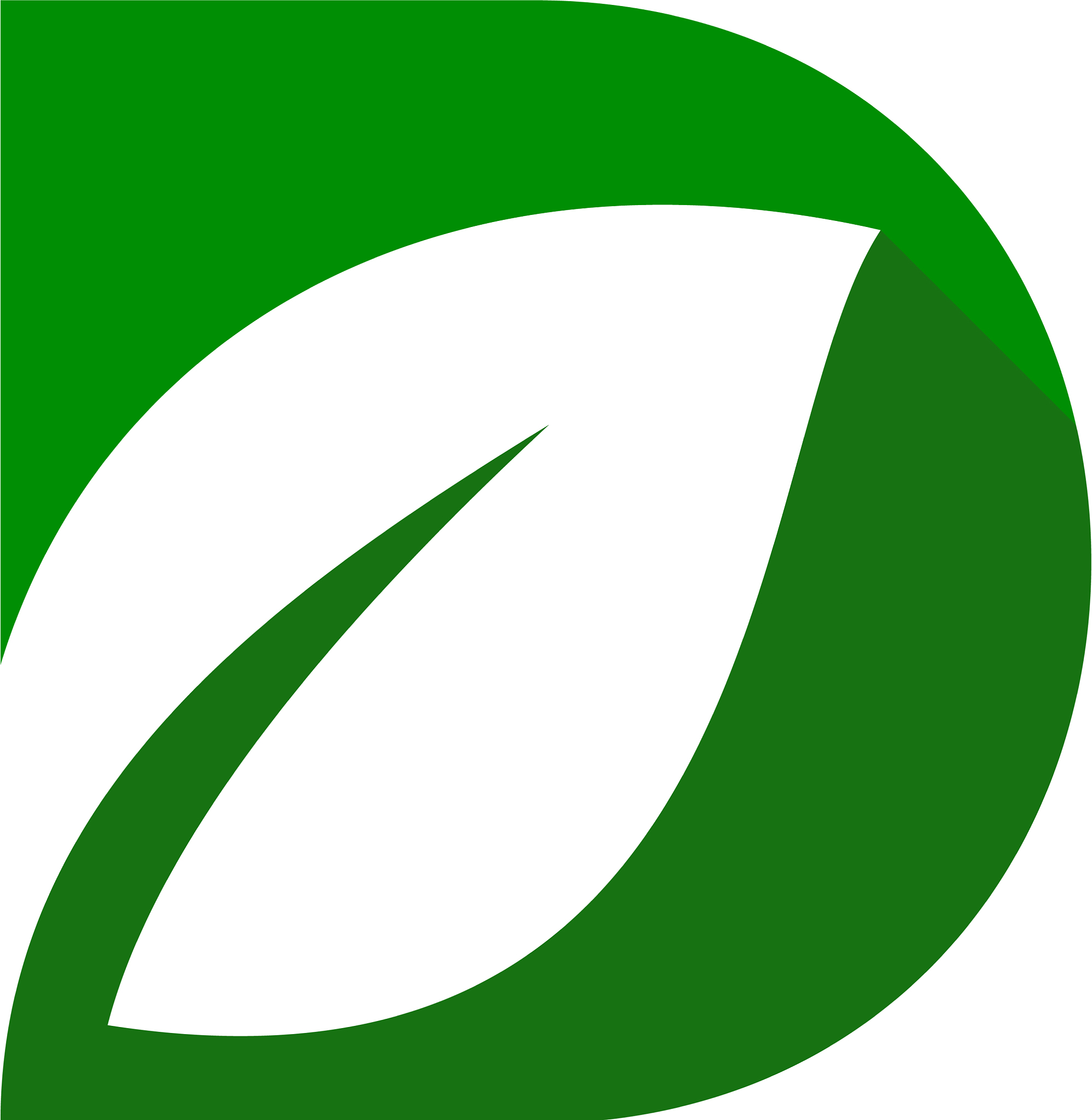 nature letter d logo icon design
