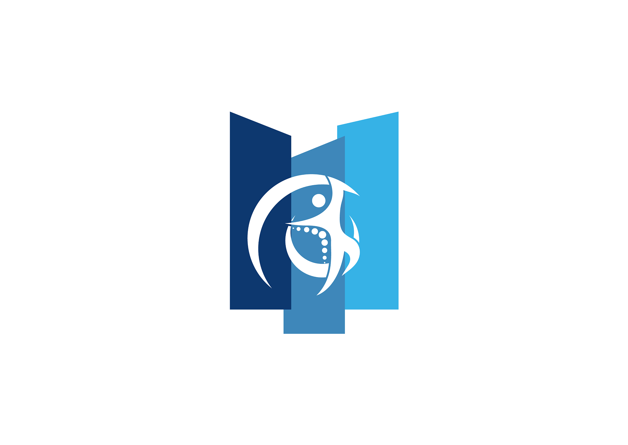 clinic medical logo design template flat style