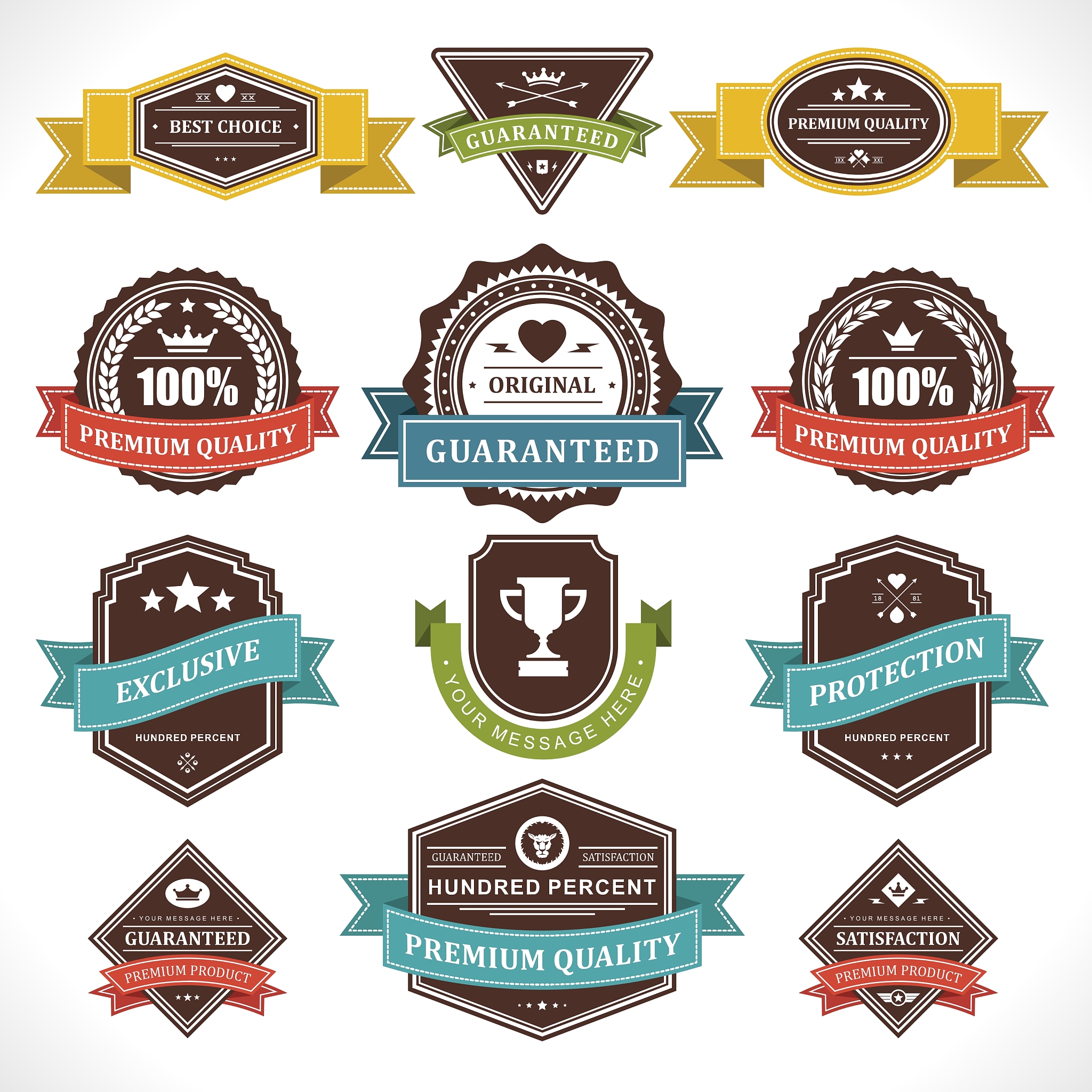 vintage stickers and labels