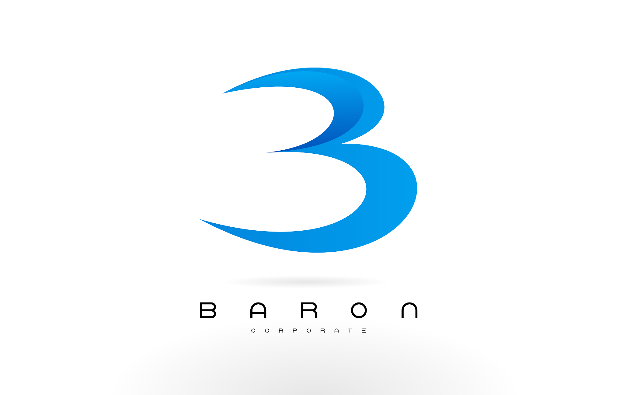 b logo blue b letter icon design