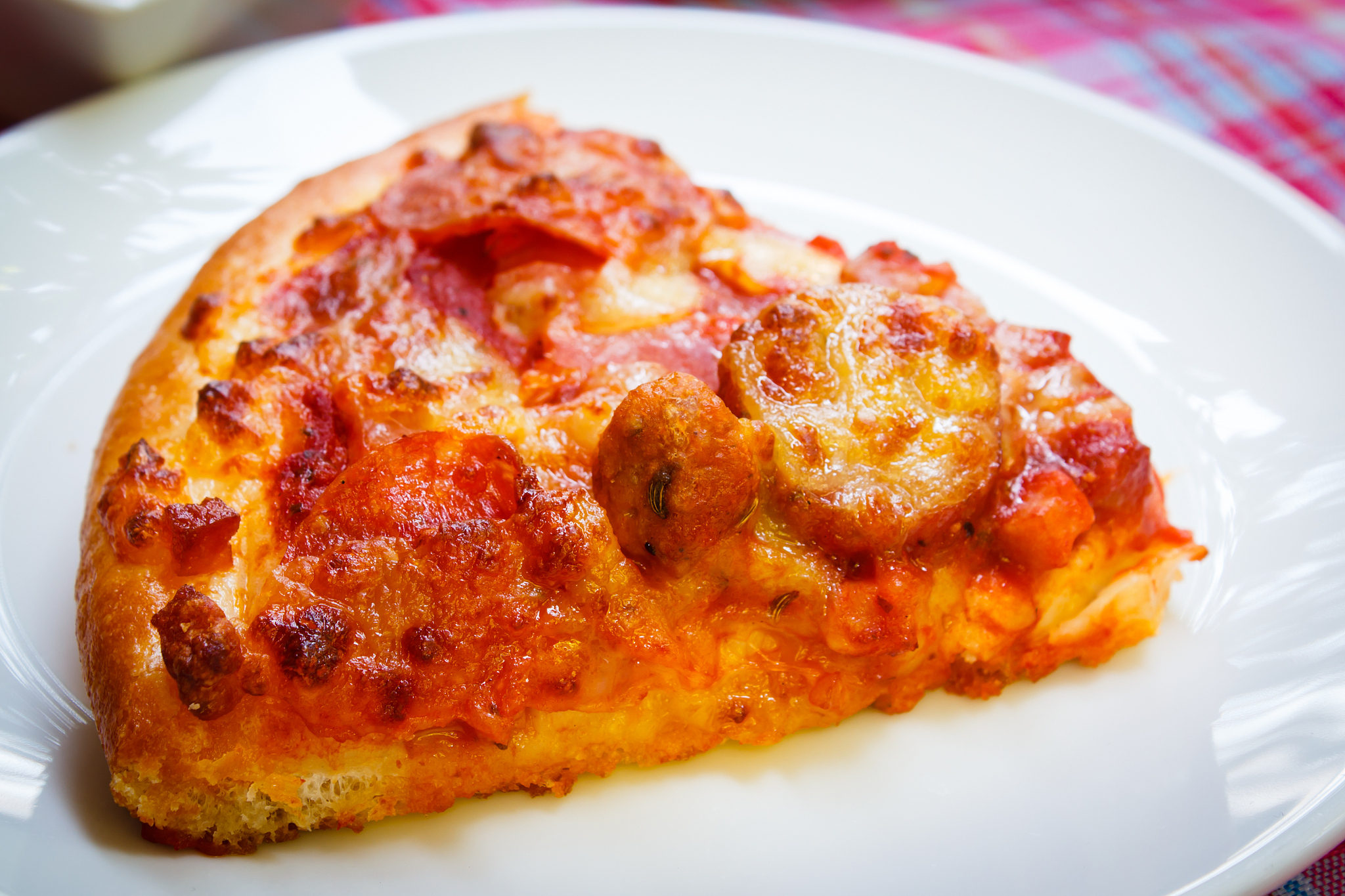 homemade pizza ready to eat.