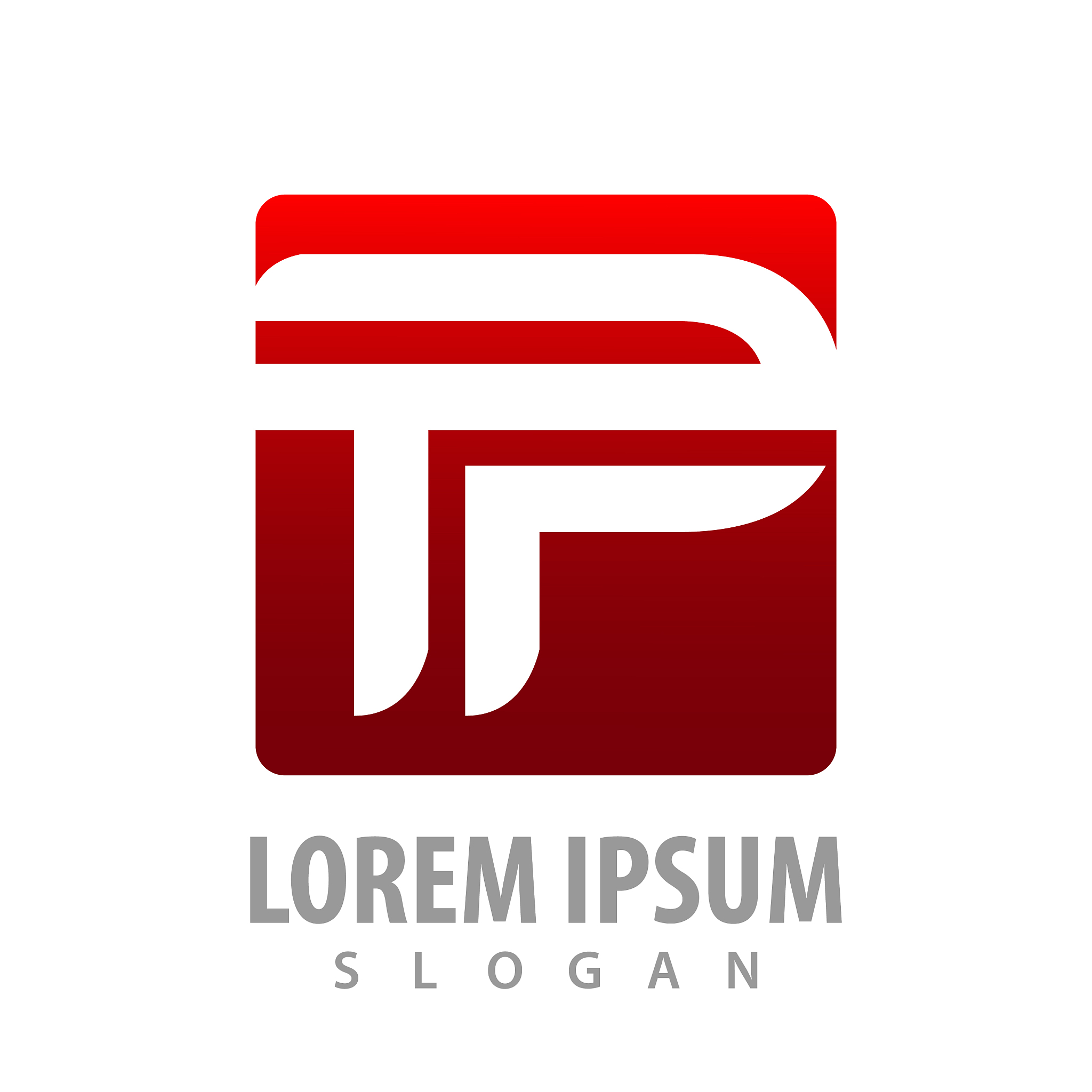 square initial tp letter concept design symbol