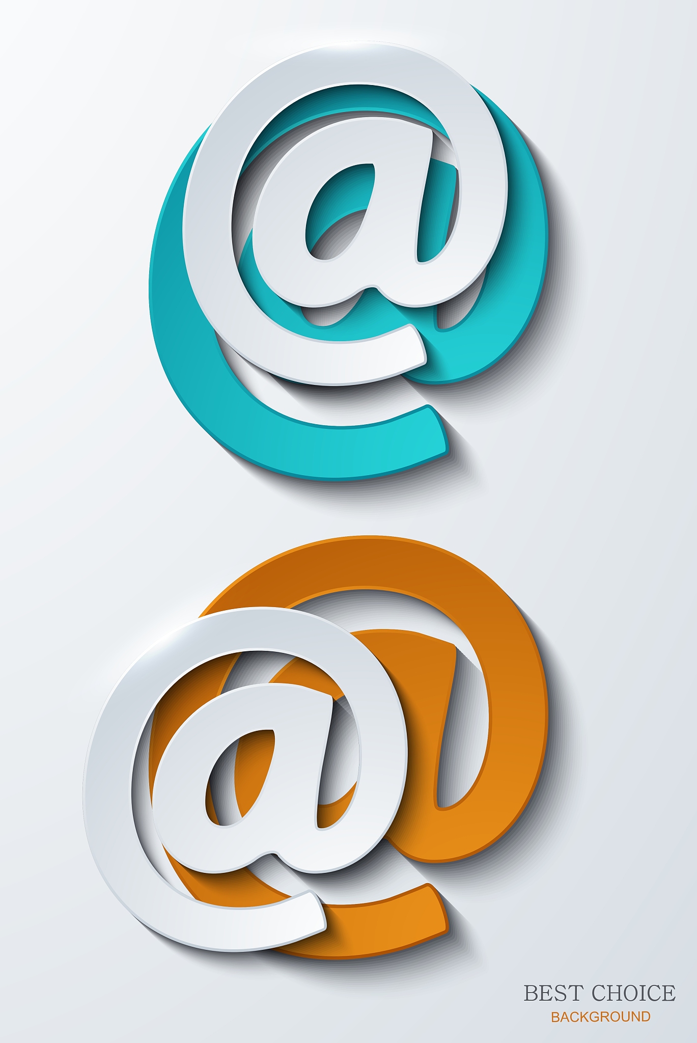 modern email background