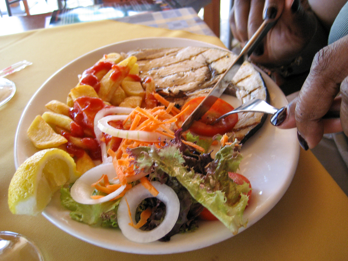 I am having a garbanzo soup my parents made yesterday that I picked up