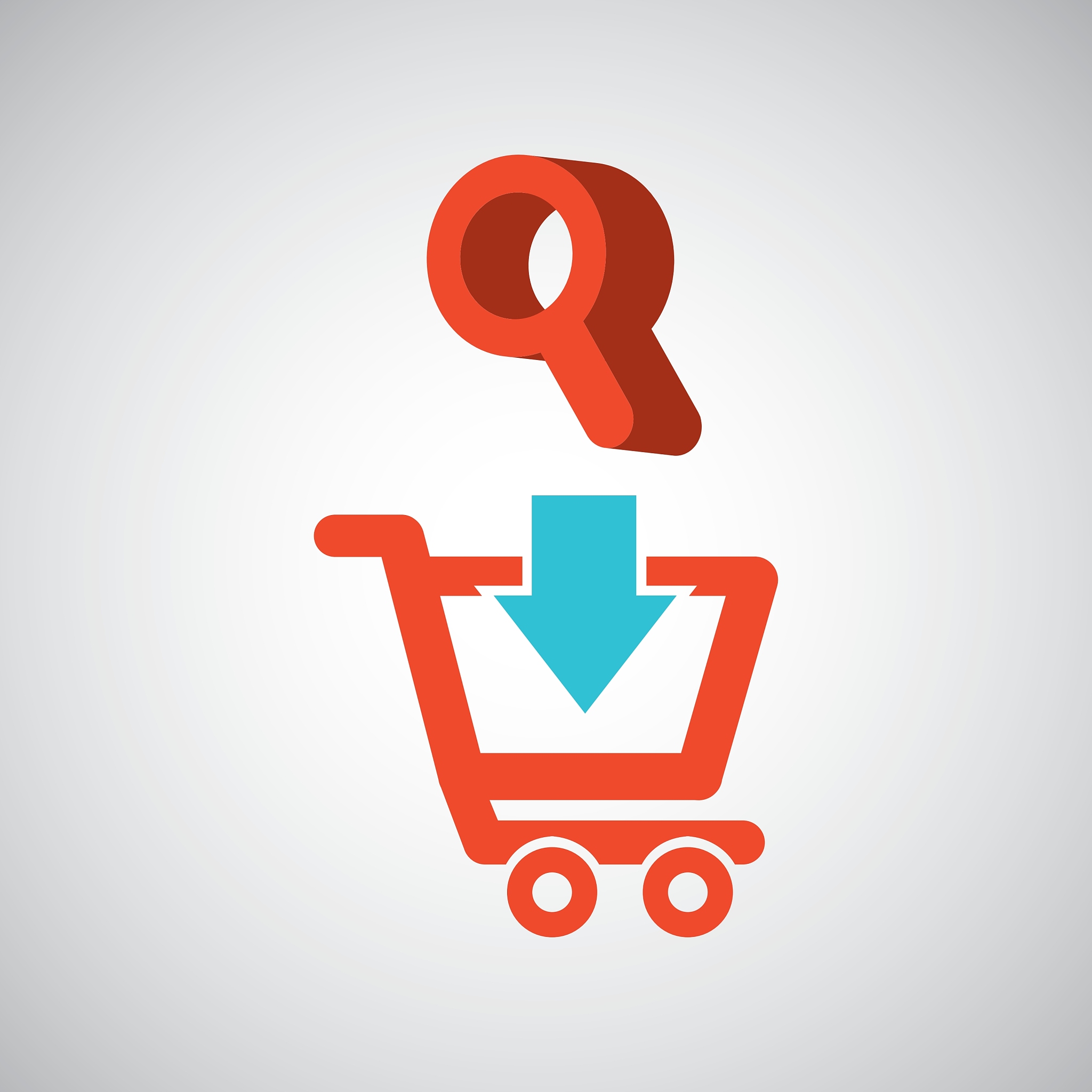 ecommerce with searching icon
